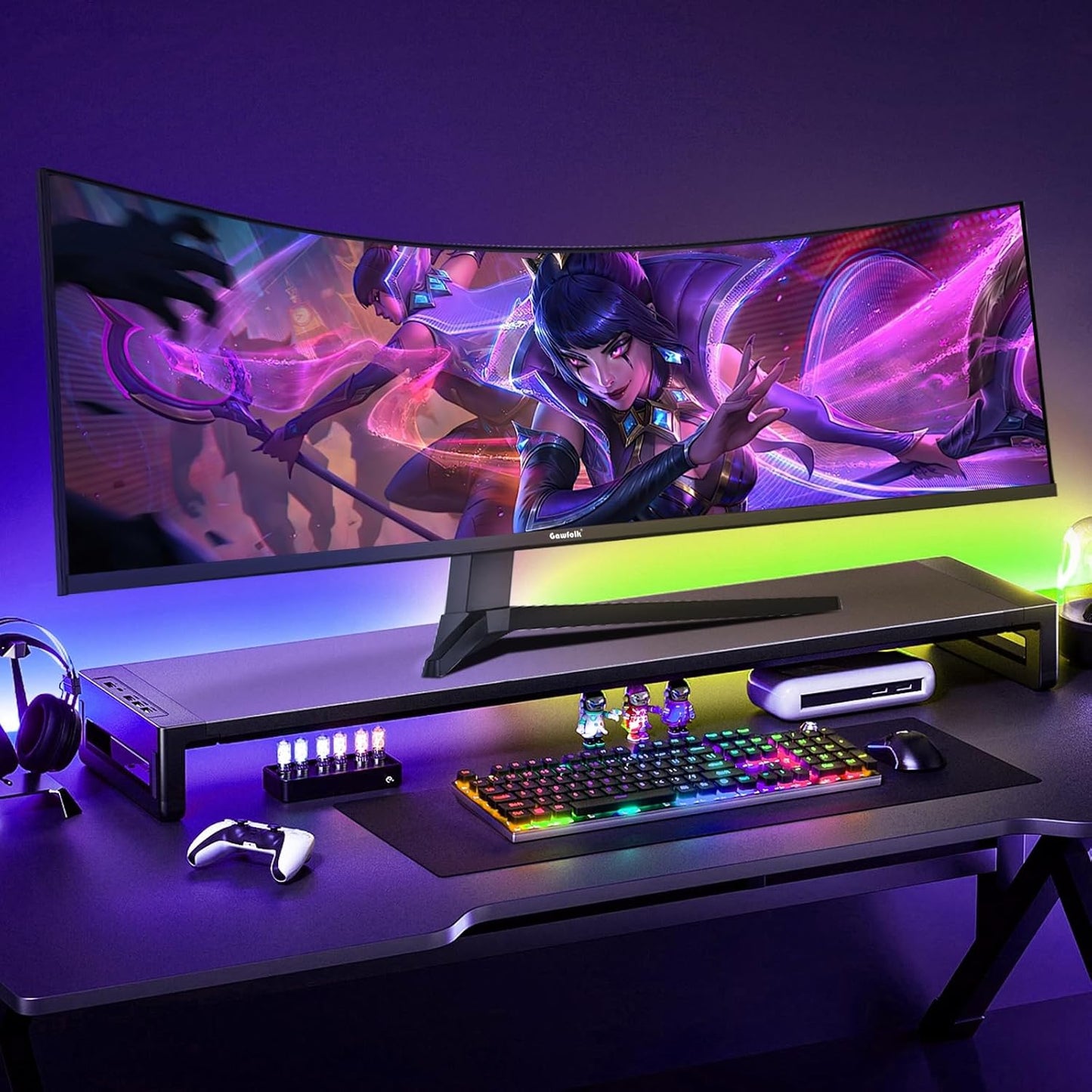 Gawfolk PC Monitor 32 Zoll UHD 4K 60Hz, Ultraklar (3840×2160p) Computer Bildschirm mit FreeSync, HDMI, DisplayPort, 178° Betrachtungswinkel, Unterstützt VESA100*100mm