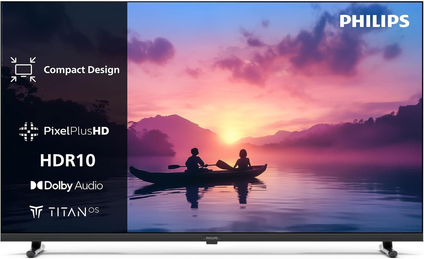 Philips 40PFS6000 HD LED Smart TV - 40 Zoll Display mit Pixel Plus, Titan OS Plattform Und Dolby Digital Sound - Funktioniert Mit Alexa Und Google Sprachassistent