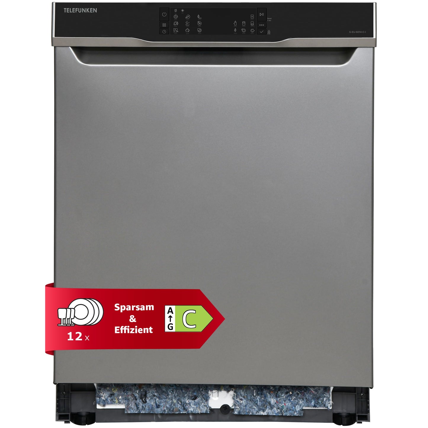Telefunken Dishwasher Fully Integrated | Built-in Dishwasher 60 cm | 12 Place Settings | 9 Programmes | AquaStop - Protection Against Water Damage | Auto Door | Quiet 44 dB | Includes Cutlery Basket |