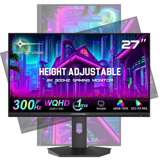 Minifire 27-Inch Monitor, 100 Hz, Anti-Flicker, Full HD, 1080p Monitor PC Screen with HDMI VGA Ports (MF27X3AL HDMI Cable Included)