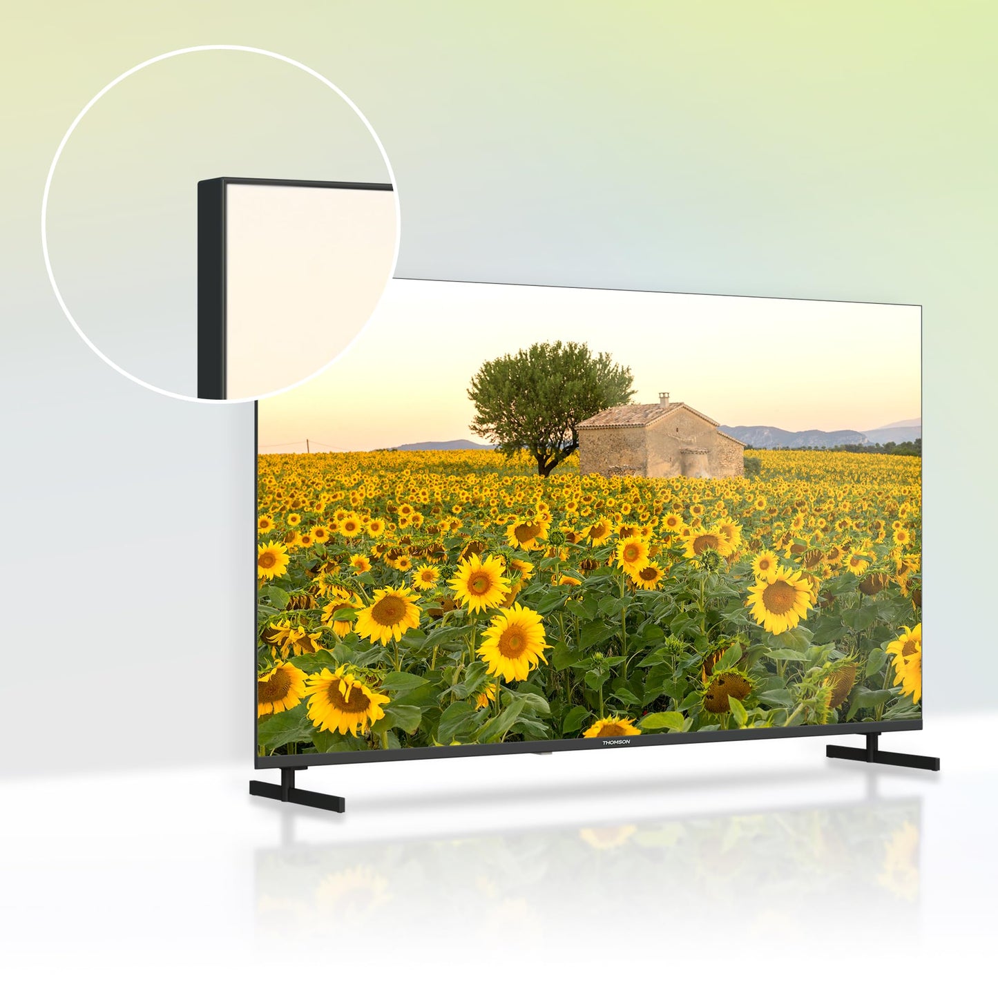 Thomson 43 Zoll (109 cm) 4K Ultra HD Weiß Smart Android TV, Google Assistant, Wi-Fi, Dolby Digital, Bluetooth, Triple-Tuner (Kabel,Satellit,Antenne), HDMI, CI+, A+ Panel – 43UA5S13W