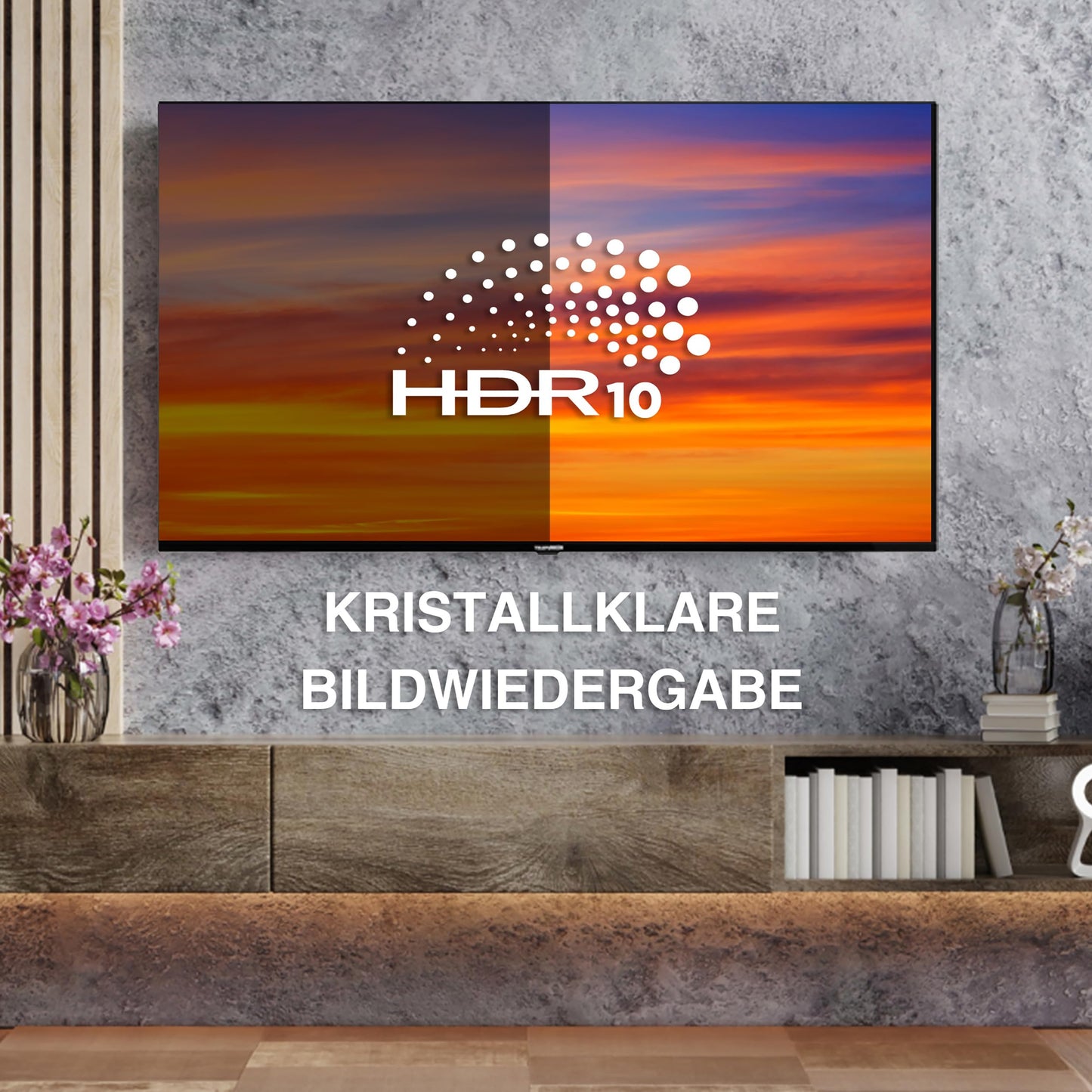 TELEFUNKEN VIDAA D43U790B2CW 4K TV 43 Inch Smart TV UHD, HDR TV with Dolby Vision, Triple Tuner and 6 Months HD+ Including LED TV, Black