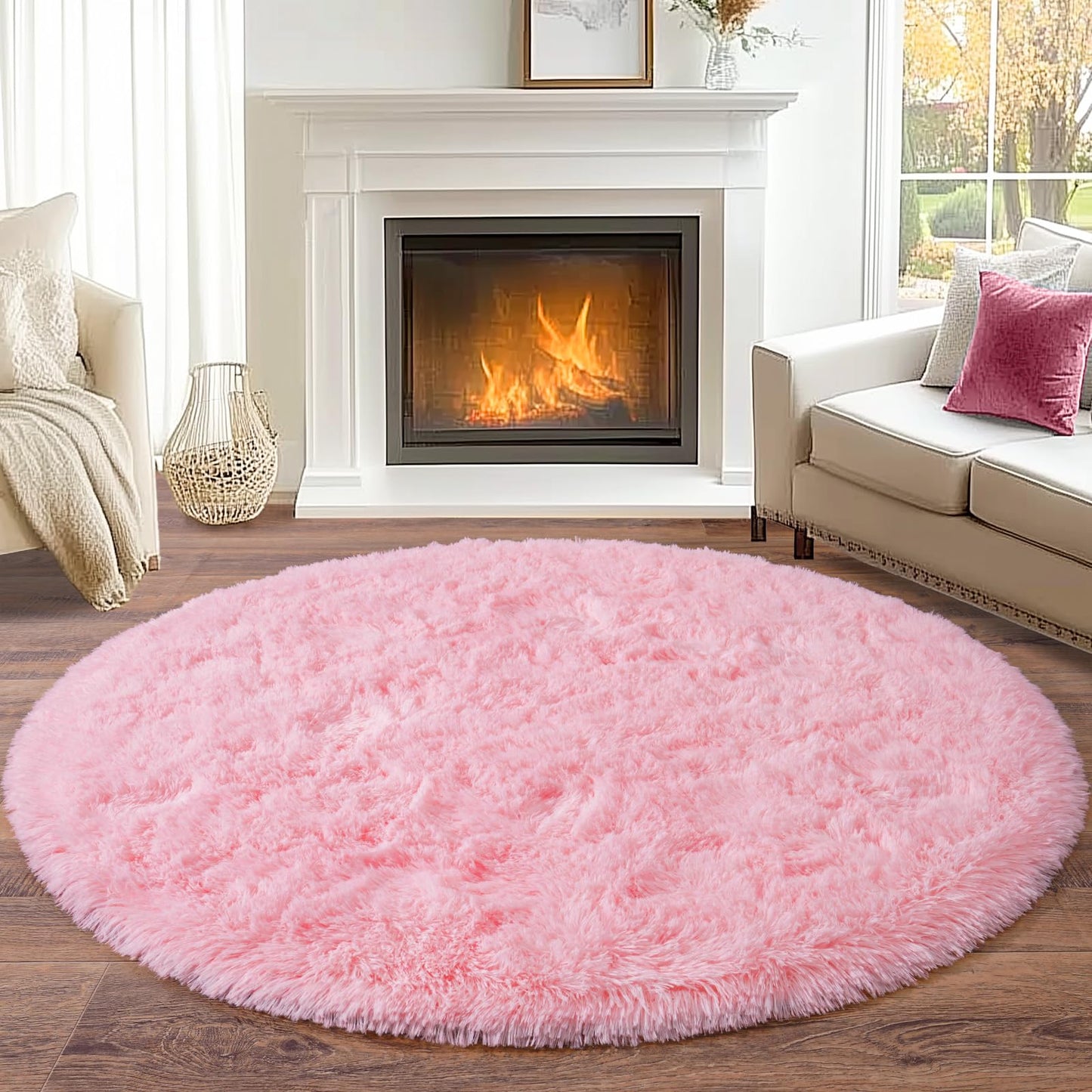 BSGIFT High Pile Rug, Grey, 160 x 230 cm, Shaggy Long Pile Fluffy Rug, Living Room, Modern Living Room Rug, Bed Rug, High-Pile Carpet, Non-Slip for Bedroom, Children's Room
