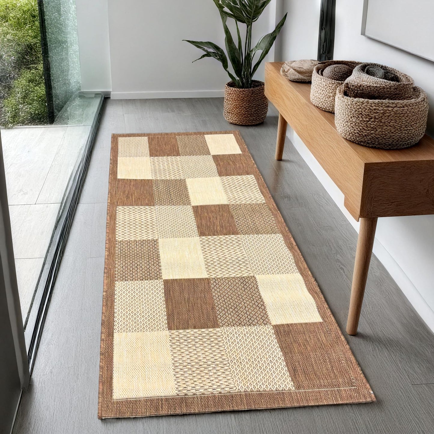 the carpet Mistra - Moderner In- und Outdoor Teppich, perfekt für das Wohnzimmer, Schlafzimmer oder die Terrasse, Wetterfest, langlebig und pflegeleicht, Natur, 300 x 400 cm