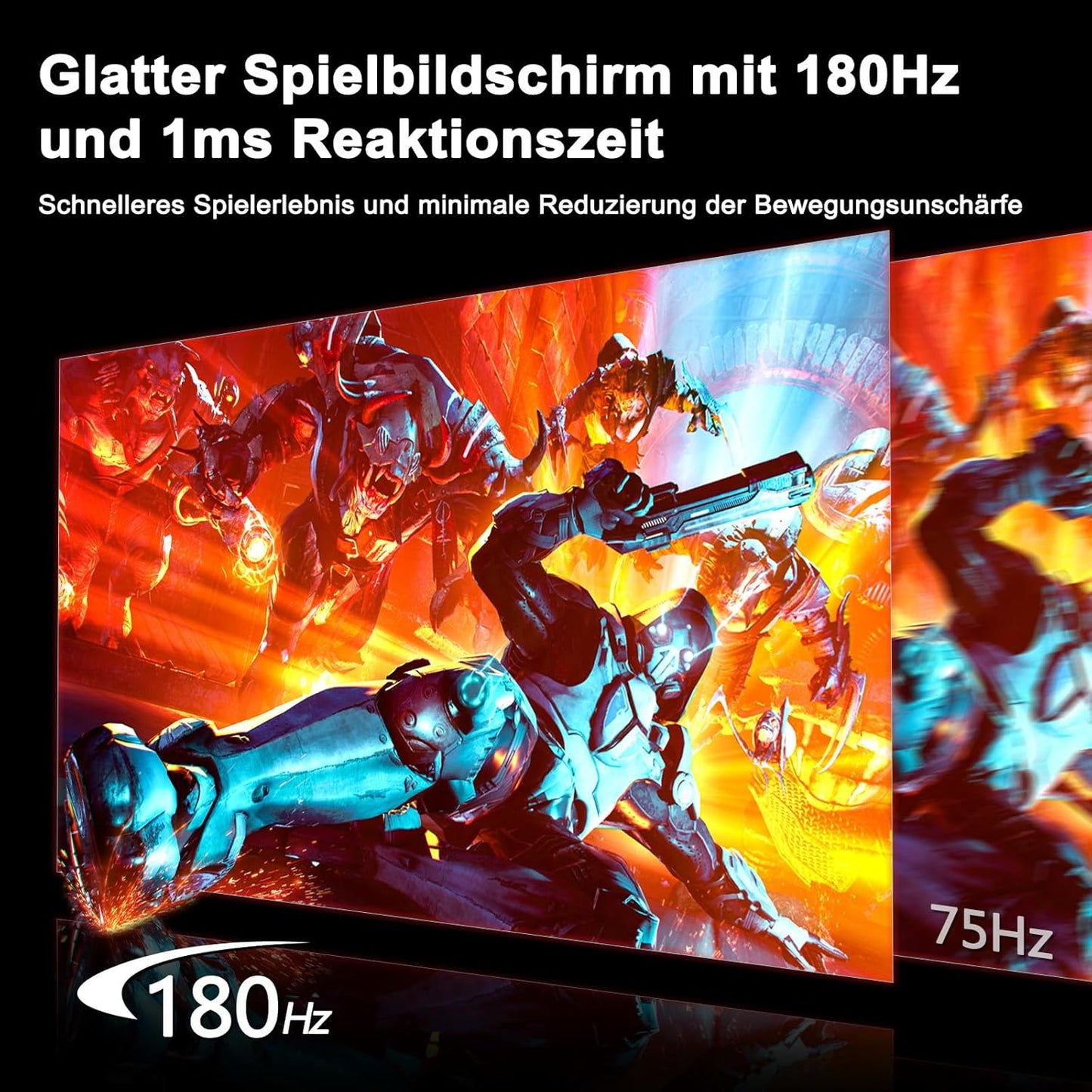 Minifire 24 Zoll Monitor, 100Hz, Full HD(1980x1080p),5ms(OD), Adaptive-Sync, sRGB110%, Eye-Care,VESA, PC Bildschirm mit HDMI USB-C Ports - MF24X3AL