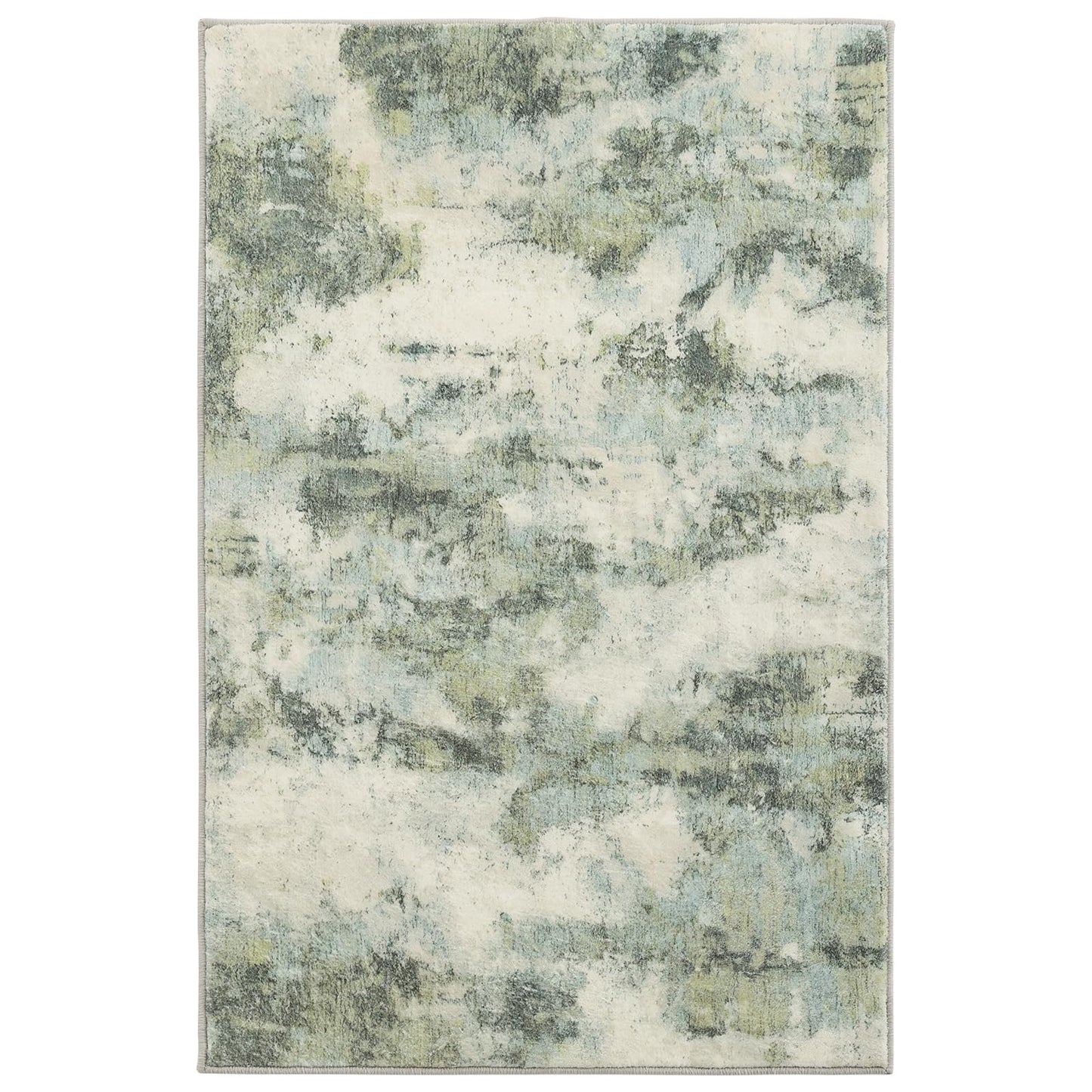 UMINEUX Washable Area Rug 5'x7' Large Modern Abstract Living Room Rug with Anti-Slip Rubber Backing, Ultra Soft Low Pile Rugs Carpet for Dining Room Bedroom Home Office Decor
