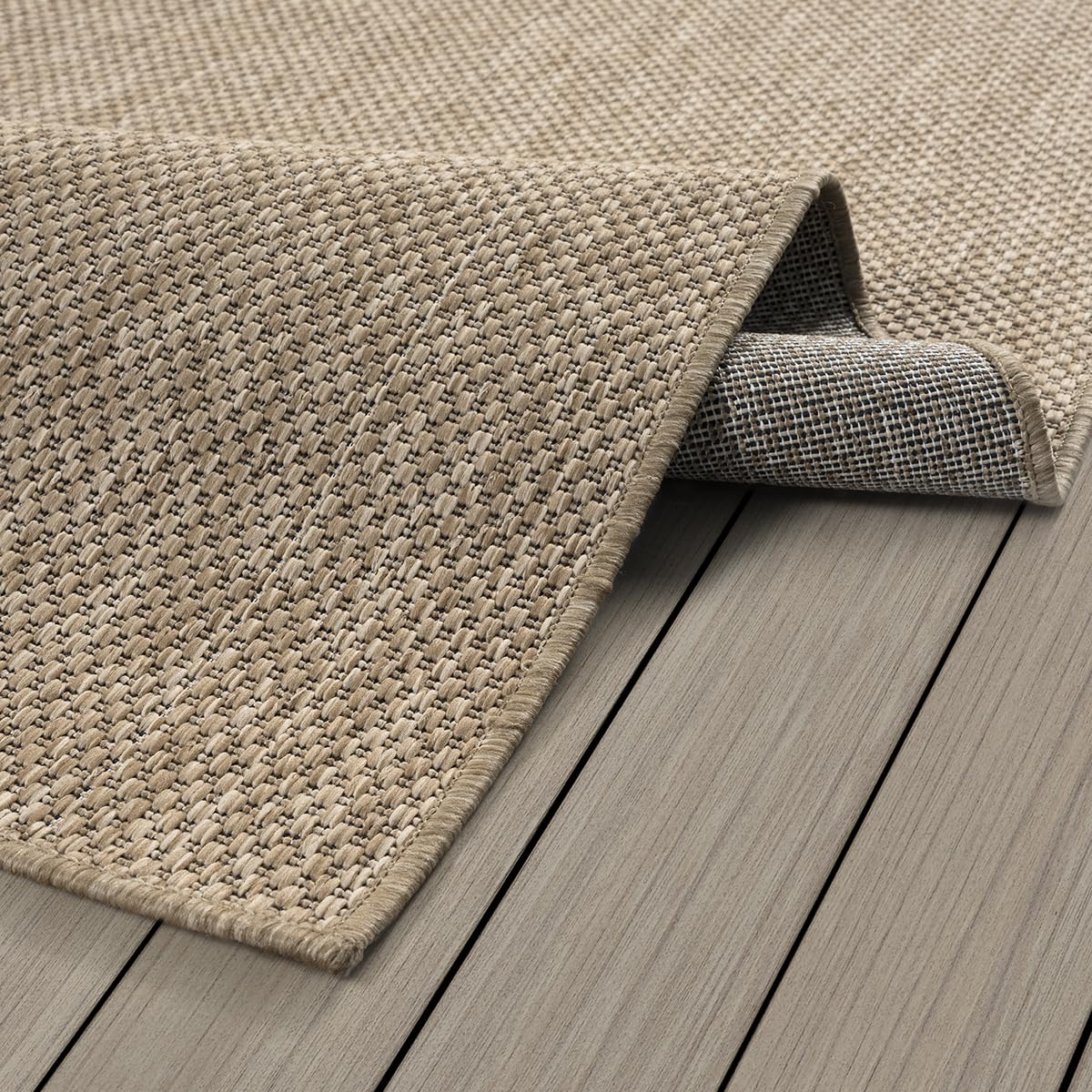 the carpet Mistra - Moderner In- und Outdoor Teppich, perfekt für das Wohnzimmer, Schlafzimmer oder die Terrasse, Wetterfest, langlebig und pflegeleicht, Natur, 300 x 400 cm