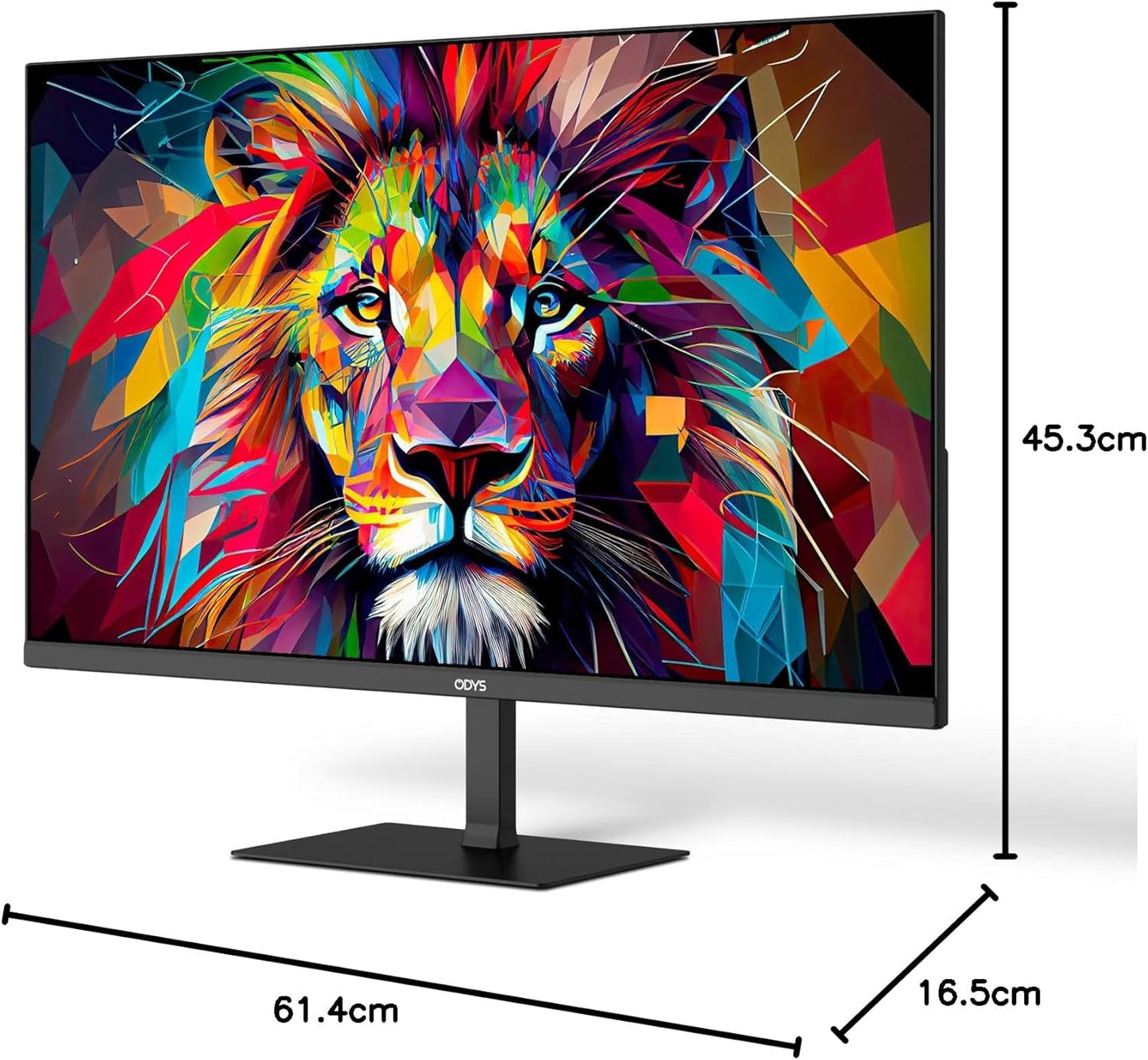 ODYS i27-Q-180-27 Inch Gaming Monitor (69 cm Screen, WQHD, 2,560 x 1,440 Pixels, 180 Hz, 1ms Response Time (MPRT), Fast IPS Panel, 120% sRGB, FreeSync, 2x HDMI, 2x Display Port)