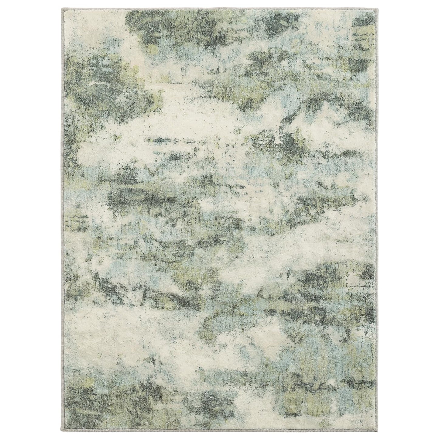UMINEUX Washable Area Rug 5'x7' Large Modern Abstract Living Room Rug with Anti-Slip Rubber Backing, Ultra Soft Low Pile Rugs Carpet for Dining Room Bedroom Home Office Decor