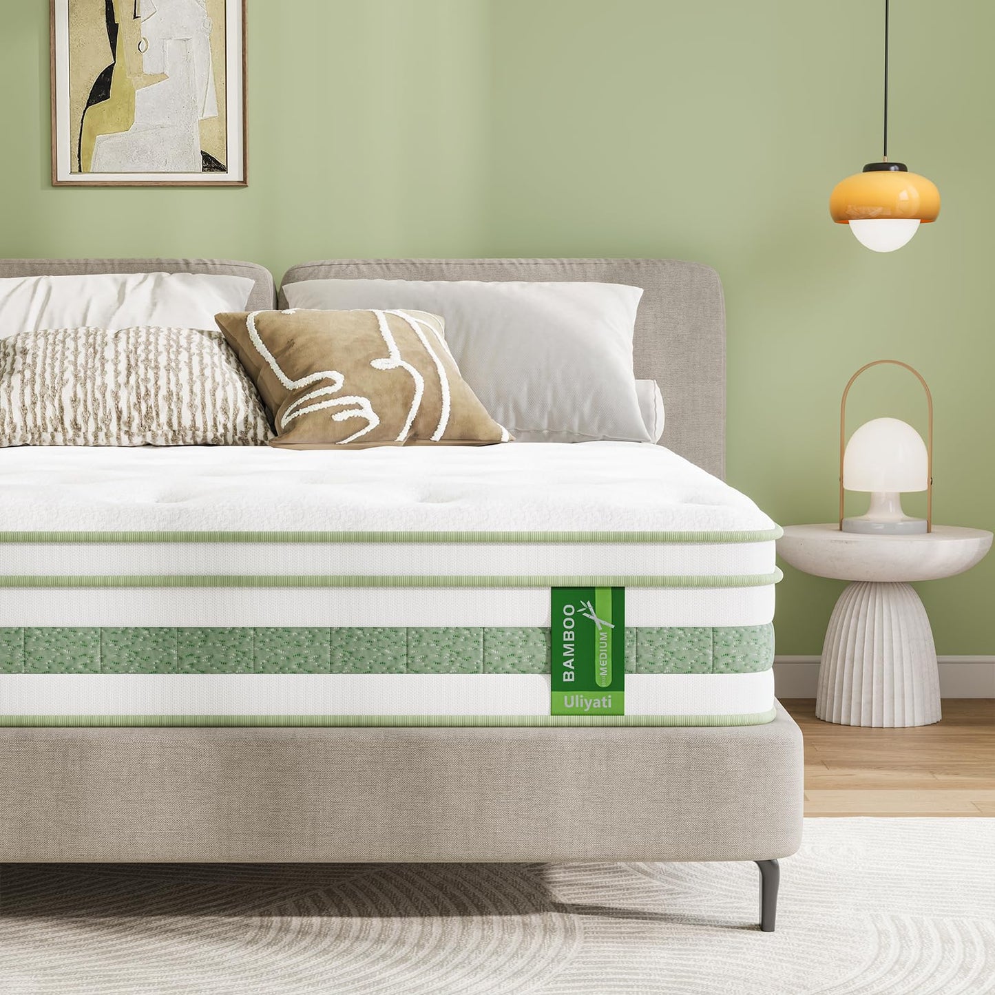 Mattress 140 x 200 cm, 25 cm Height Pocket Spring Mattress, Oeko-Tex Certified, Orthopaedic Spring Mattress, Ergonomic Rolled Mattress H3 Medium Firm