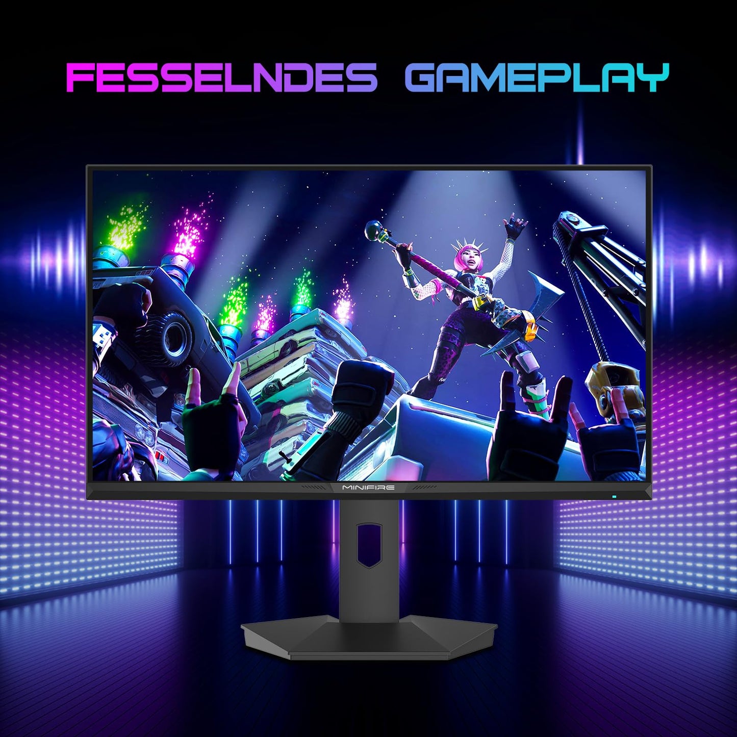 Minifire 27-Inch Monitor, 100 Hz, Anti-Flicker, Full HD, 1080p Monitor PC Screen with HDMI VGA Ports (MF27X3AL HDMI Cable Included)