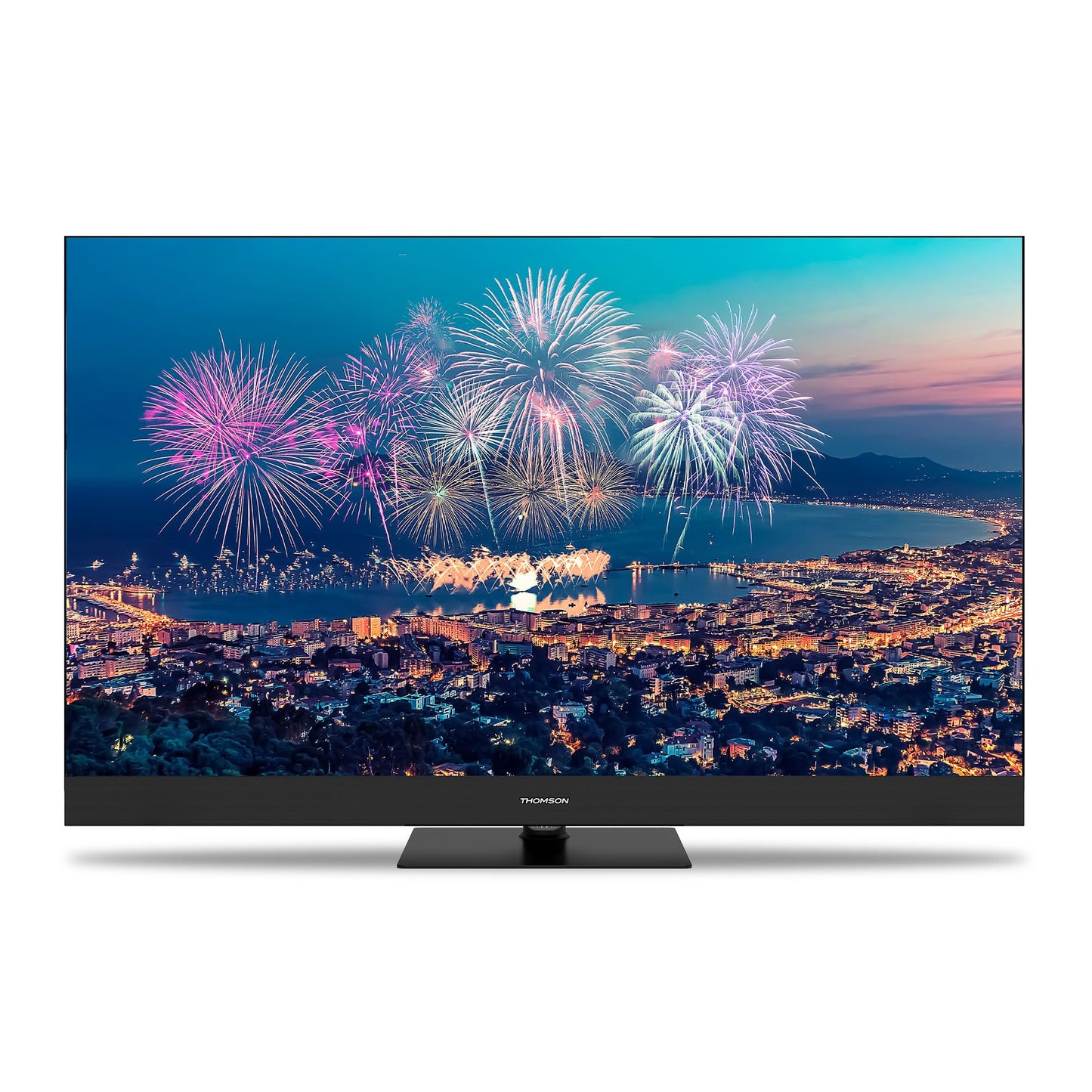 THOMSON 55QG6C14 QLED Plus Google Smart TV, Wi-Fi, Dolby Audio, Built-in Front Speaker, Bluetooth 5.1, Triple Tuner (Cable/Satellite/Antenna), HDMI, CI+, A+ Panel