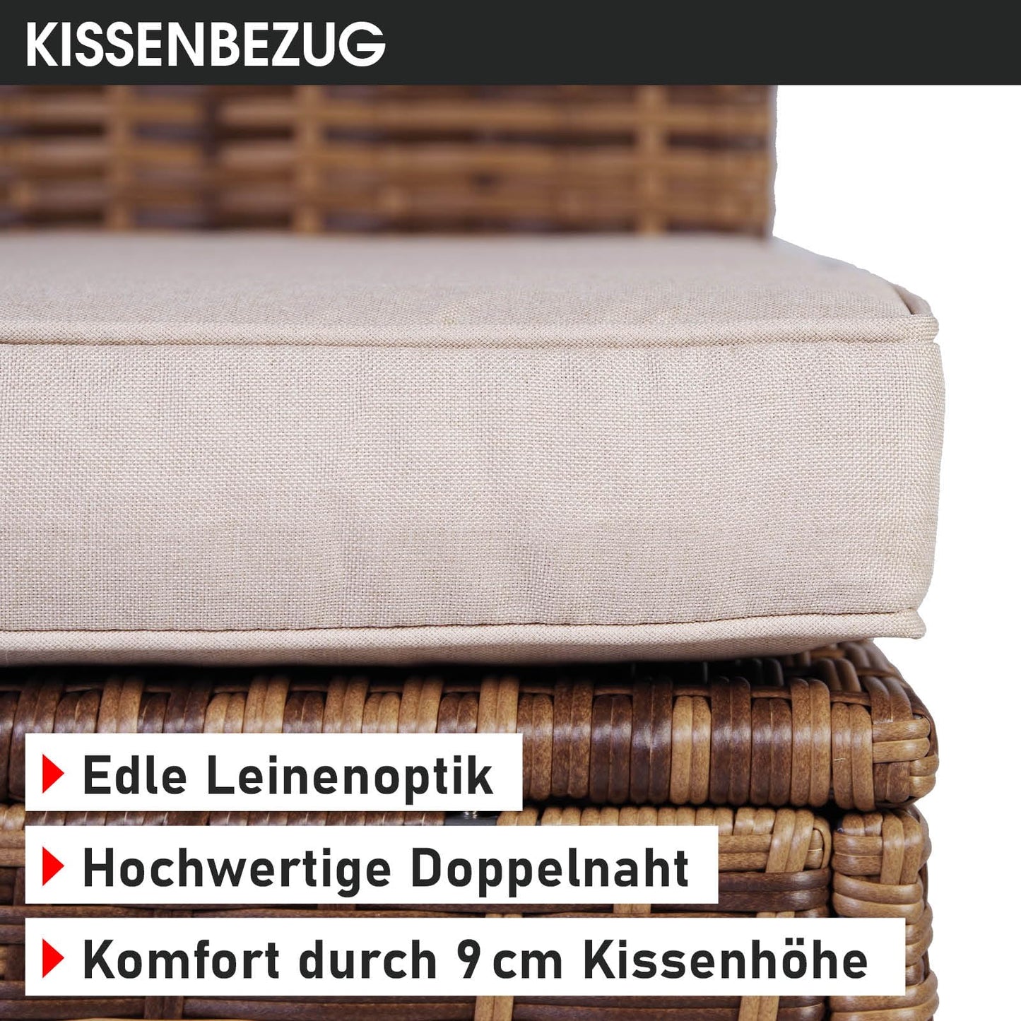 BRAST® Gartenmöbel Lounge Set XXL | 8-12 Personen viele Modelle & Farben | inkl. extra Dicke Kissen | TÜV geprüft | Outdoor Loungemöbel Sitzgruppe Essgruppe Garnitur | Dreams Grau