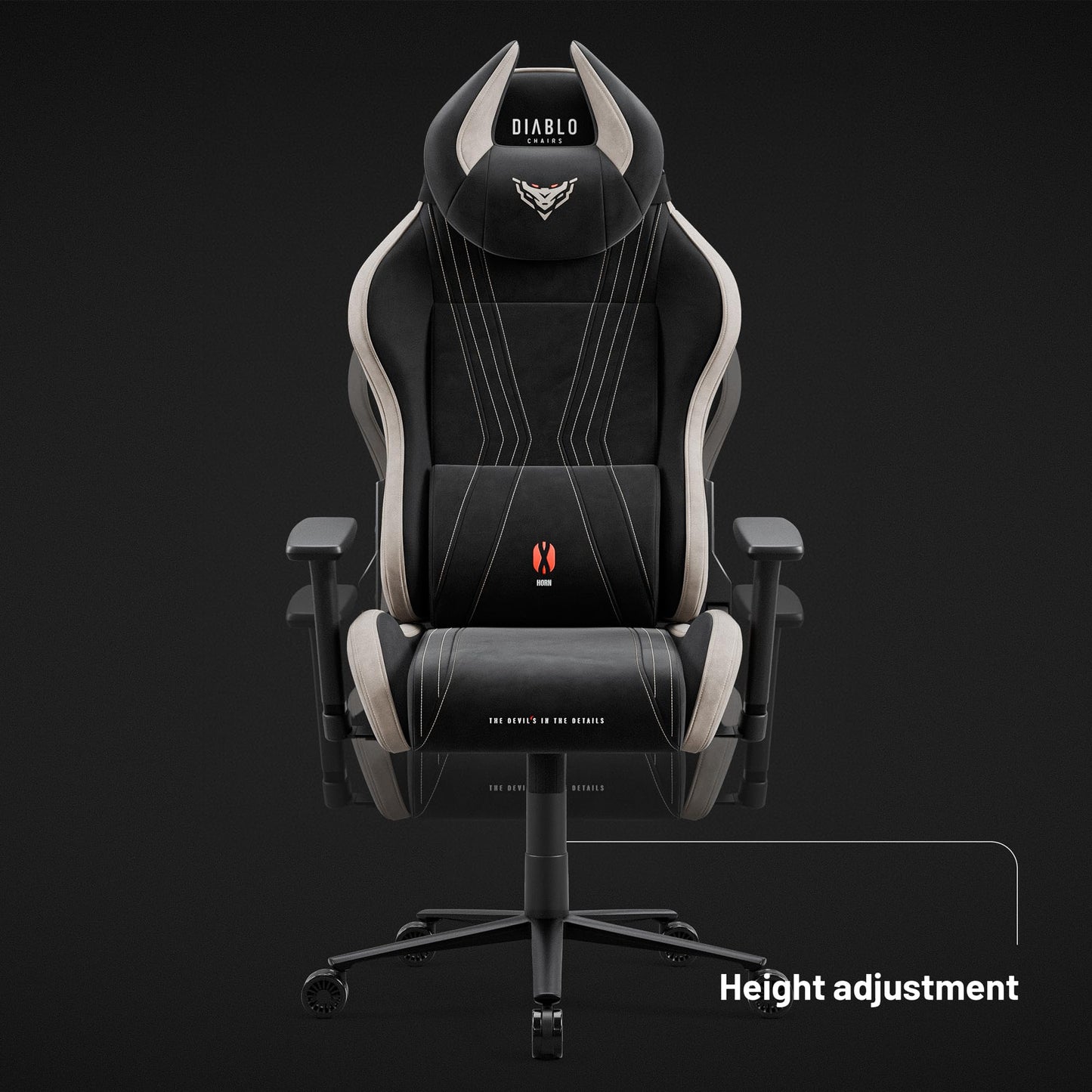 Diablo X-Horn Gaming Office Chair Desk Chair 3D Armrests Ergonomic Design Neck / Lumbar Cushion Imitation Leather Rocker Function