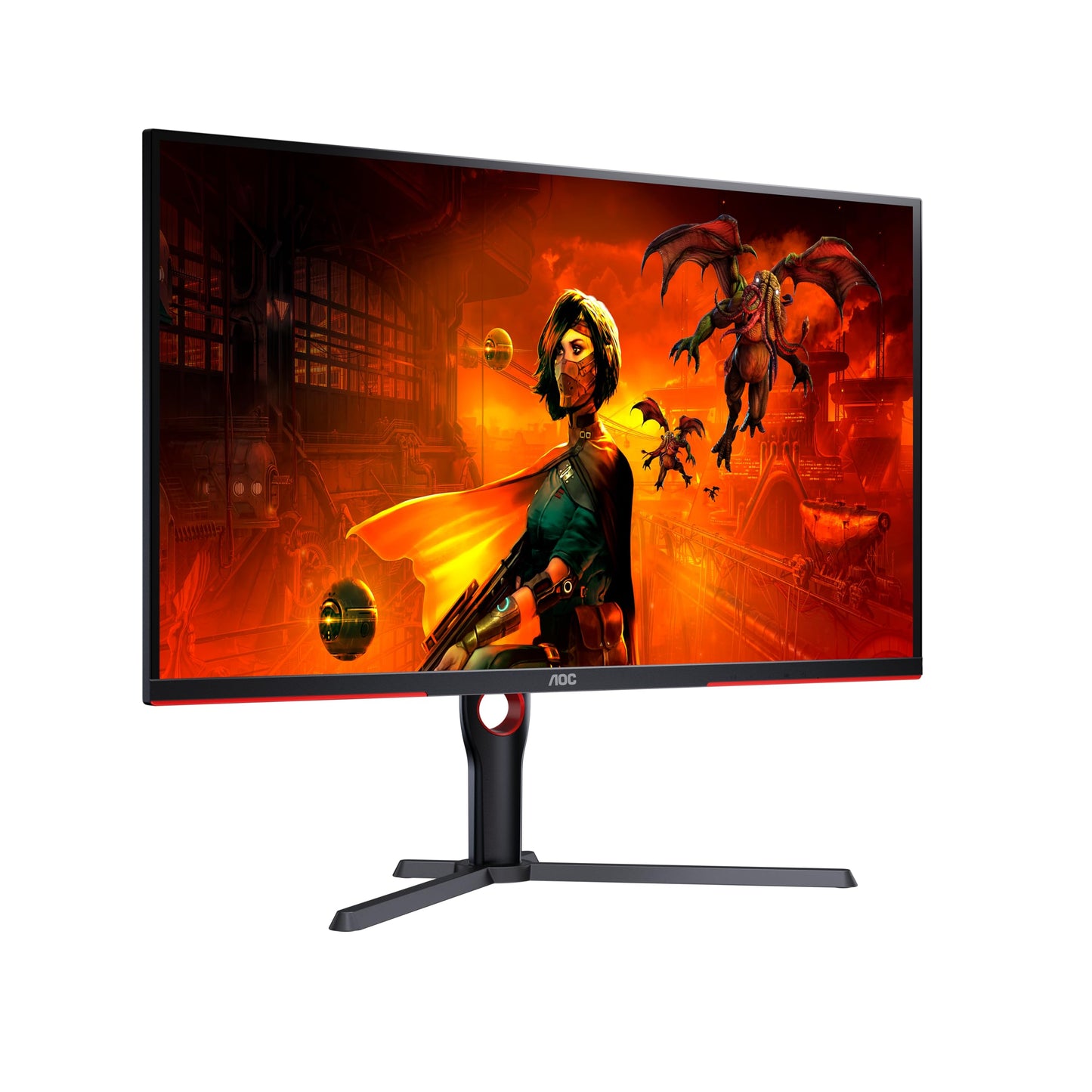AOC Gaming CU34G2XPD – 34-Zoll-WQHD-Curved-Monitor, 180 Hz, schnelle VA, 1 ms GTG, FreeSync Premium, HDR400, höhenverstellbarer Standfuß (3440 x 1440, HDMI, DisplayPort, USB-Hub)