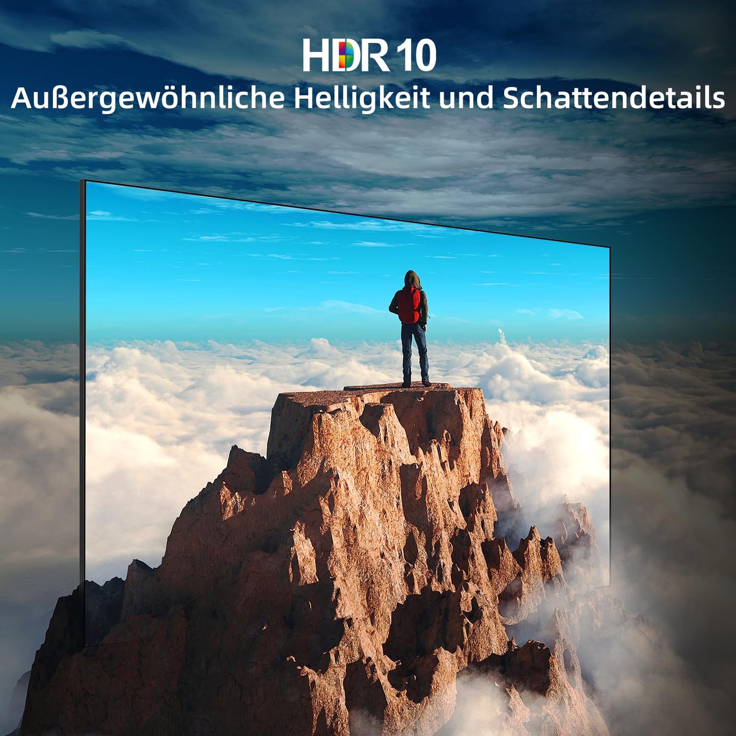 CHIQ L40FT 40 Zoll, Full HD, (100 cm) Smart Fernseher, HDR10, Dolby Audio & DBX-tv, Triple Tuner DVB-C/T2/S2, Integrierter Chromecast, Metall Randlos Design