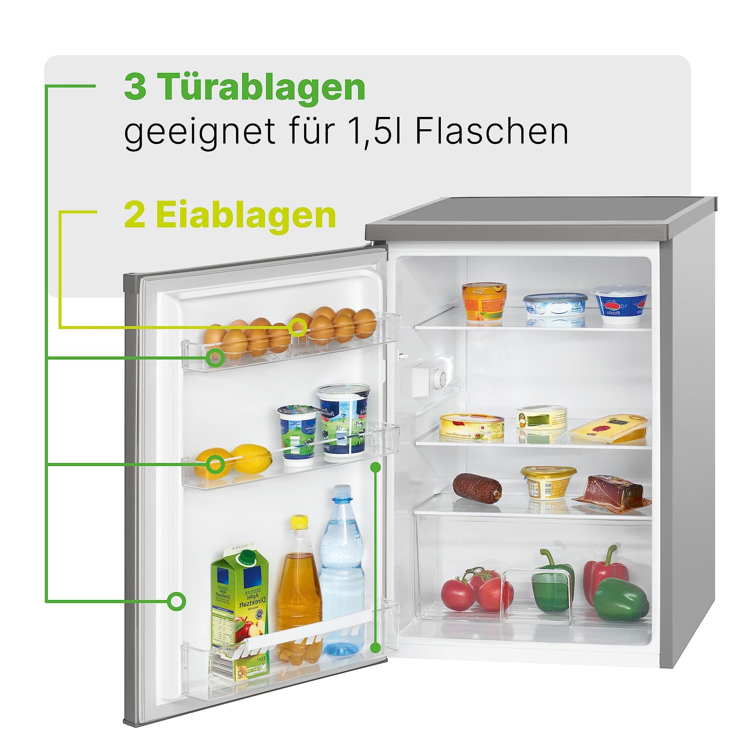 Bomann VS 2185 refrigerator / A ++ / 84.5 cm / 93 kWh / year / 137 L refrigerator / stepless temperature setting
