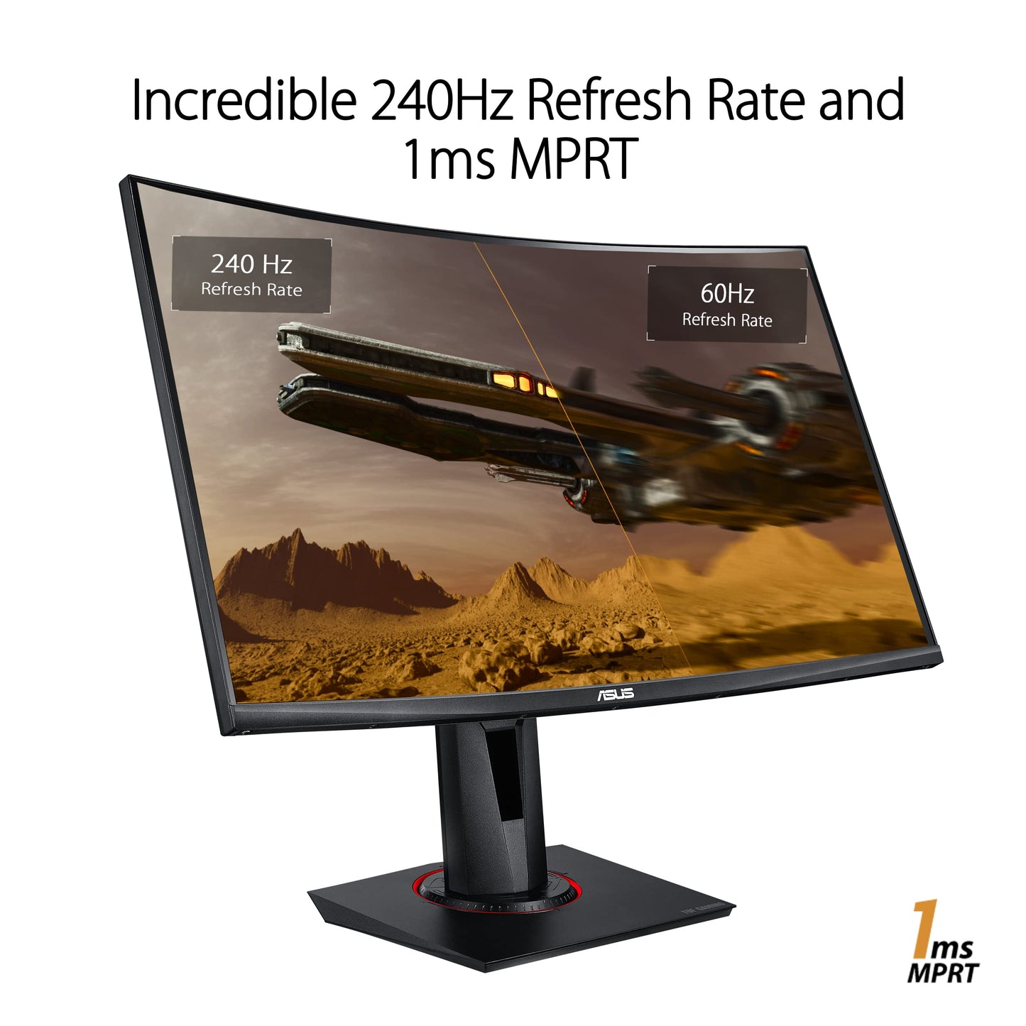 ASUS TUF Gaming VG34VQL1B, 34 Inch UWQHD Curved Monitor, 165 Hz, 1 ms MPRT, FreeSync Premium, DisplayHDR 400, VA Panel, 21:9, 3440 x 1440, DisplayPort, HDMI, USB, Ergonomic, Black