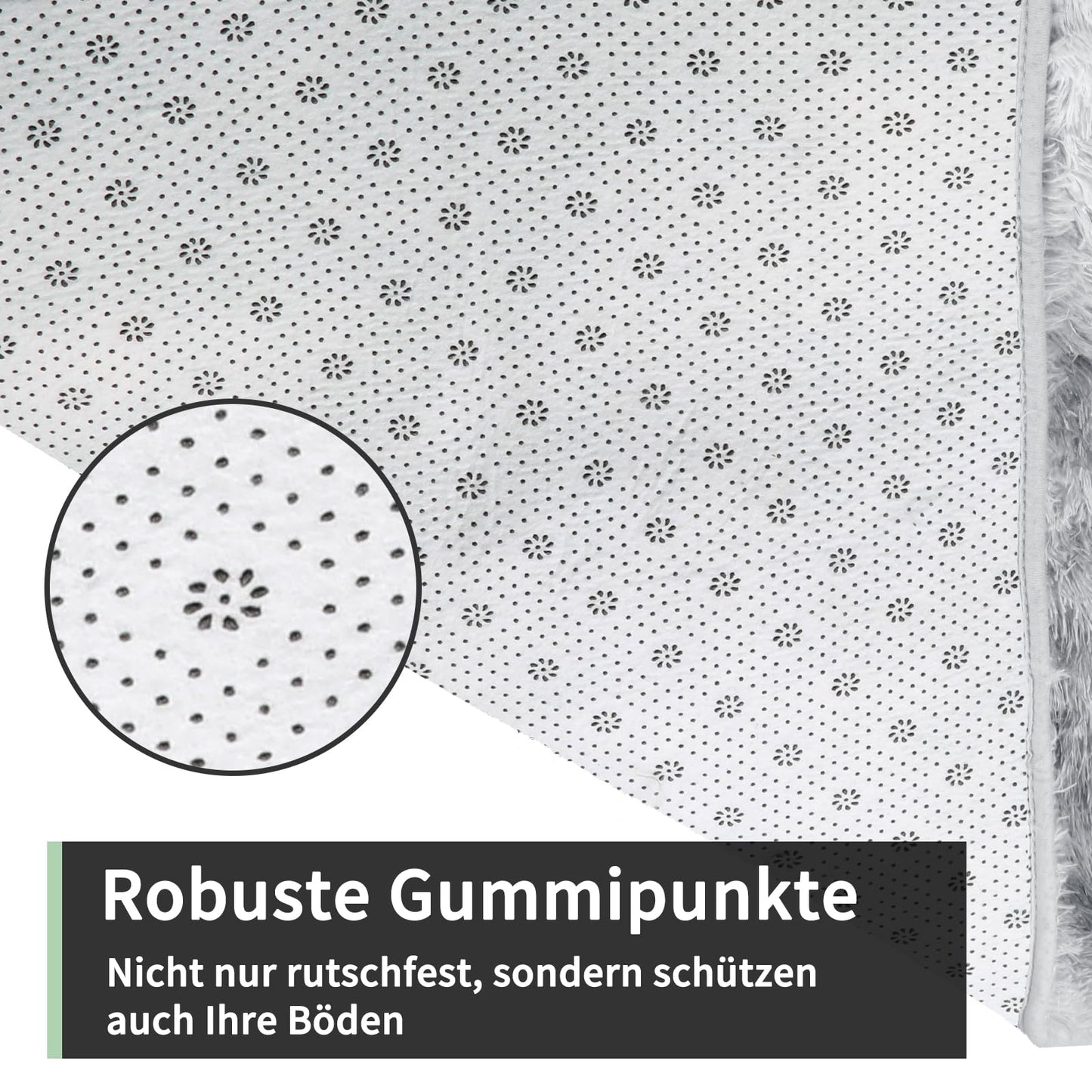 Sour Lemon Hochflor Teppich Grau Teppich Wohnzimmer 140x200 Waschbar Anti-Rutsch Extra Große Teppiche Schlafzimmer Flauschige Moderne Teppiche Matte Teppichen für Schlafzimmer Kinderzimmer