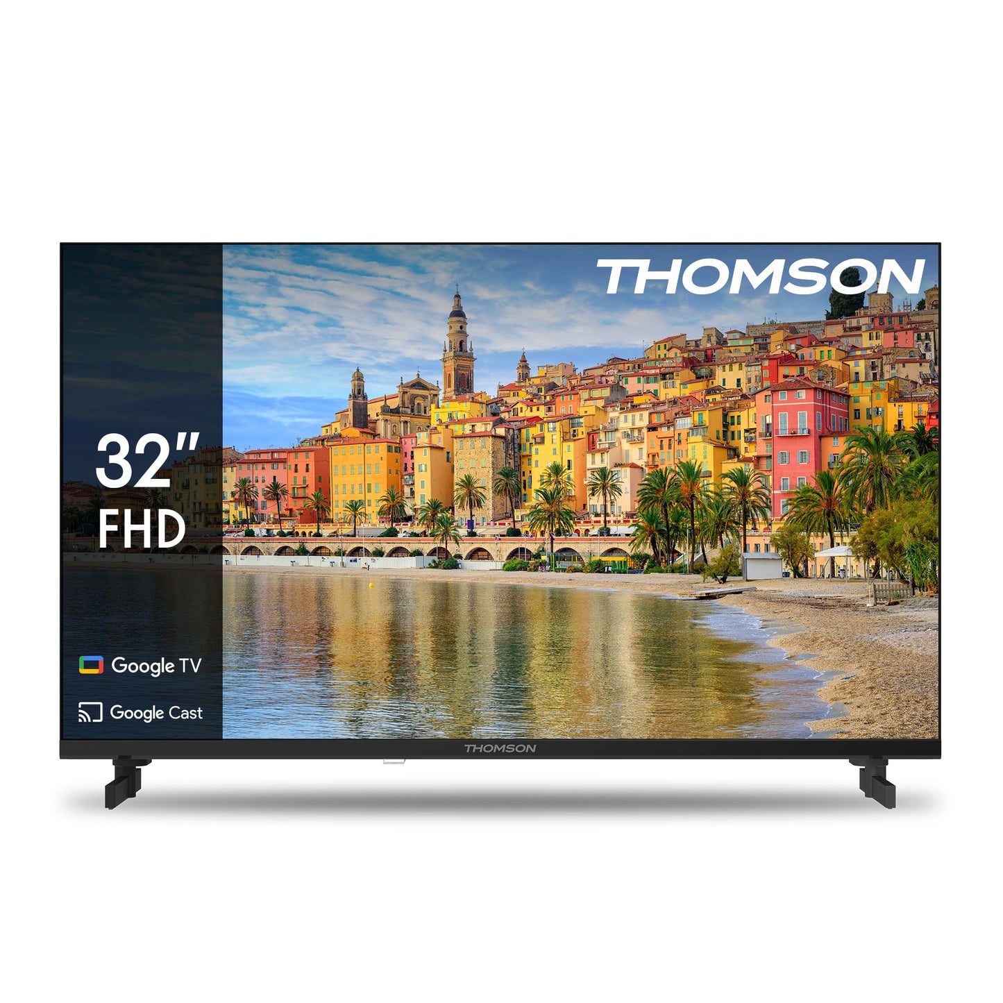 THOMSON 55QG6C14 QLED Plus Google Smart TV, Wi-Fi, Dolby Audio, Built-in Front Speaker, Bluetooth 5.1, Triple Tuner (Cable/Satellite/Antenna), HDMI, CI+, A+ Panel