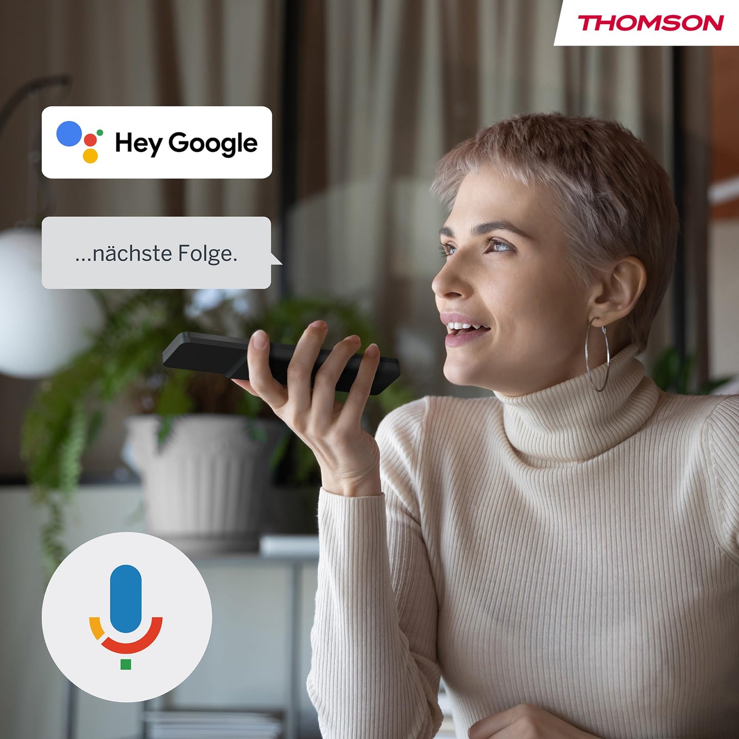 THOMSON 55QG6C14 QLED Plus Google Smart TV, Wi-Fi, Dolby Audio, Built-in Front Speaker, Bluetooth 5.1, Triple Tuner (Cable/Satellite/Antenna), HDMI, CI+, A+ Panel