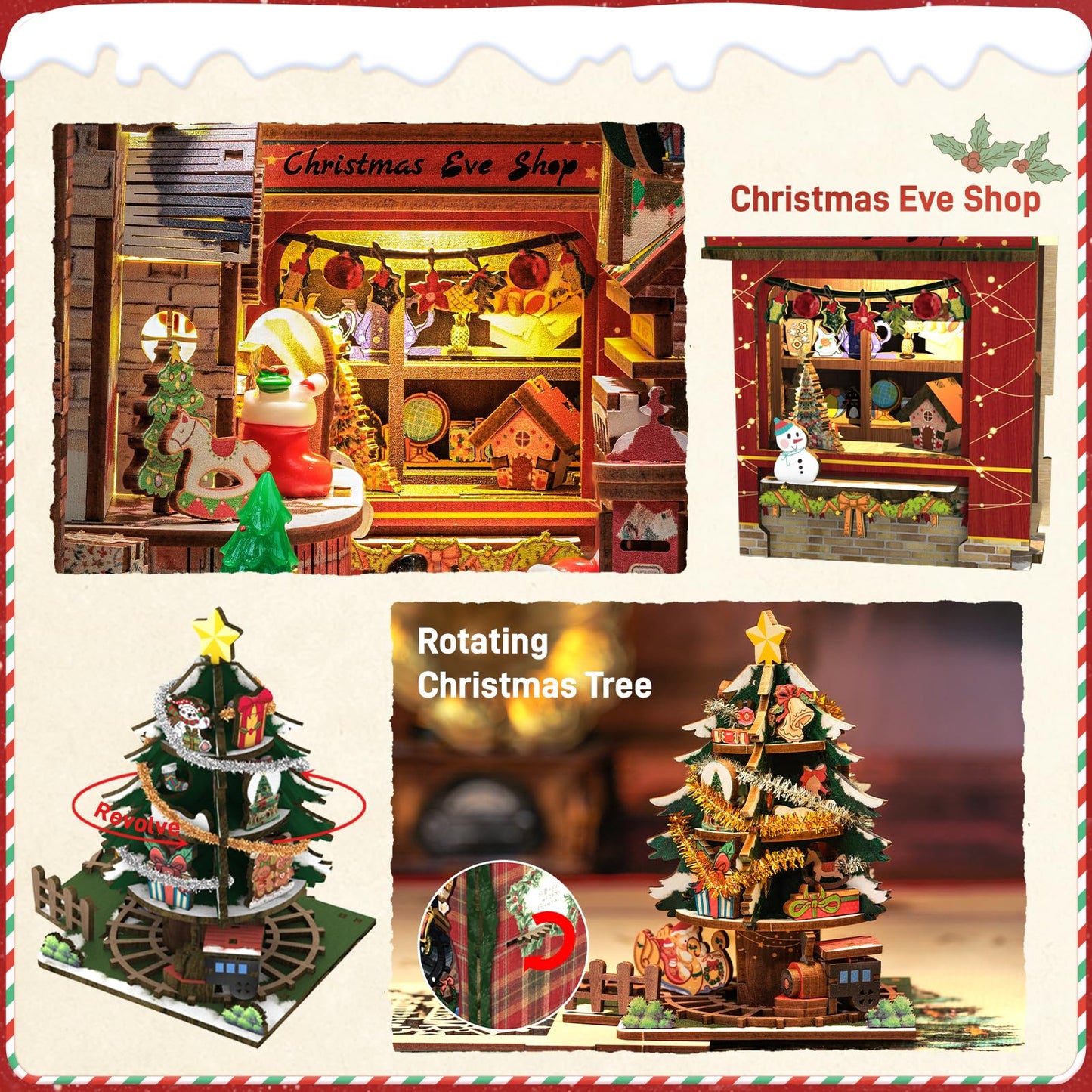 CUTEBEE Book Nook Kit – DIY Puppenhaus Häuser, Miniatur Haus Selber Bauen für Erwachsene, 3D-Holzpuzzle & Buchstütze | Kreatives Set für Bücherregal Dekor | Geschenk,199 PCS (Champs-Élysées Florist)
