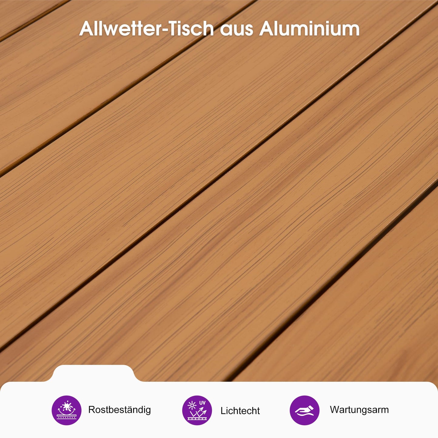PURPLE LEAF 9-TLG Gartenmöbel Set,Aluminium Terrassenmöbel 8 Gartenstühle mit Tisch Balkonmöbel Essgruppe Gartengarnitur, Grau