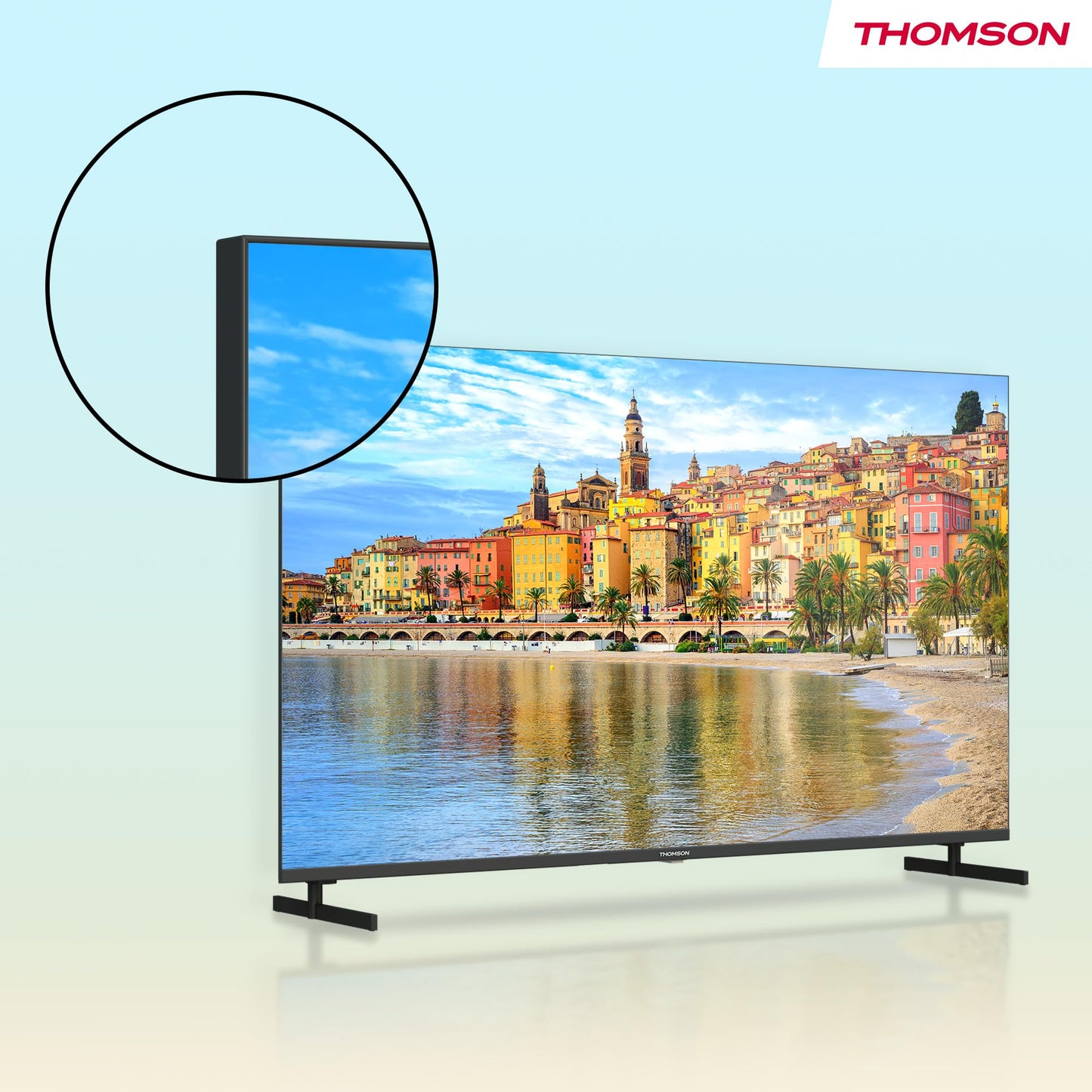 THOMSON 55QG6C14 QLED Plus Google Smart TV, Wi-Fi, Dolby Audio, Built-in Front Speaker, Bluetooth 5.1, Triple Tuner (Cable/Satellite/Antenna), HDMI, CI+, A+ Panel
