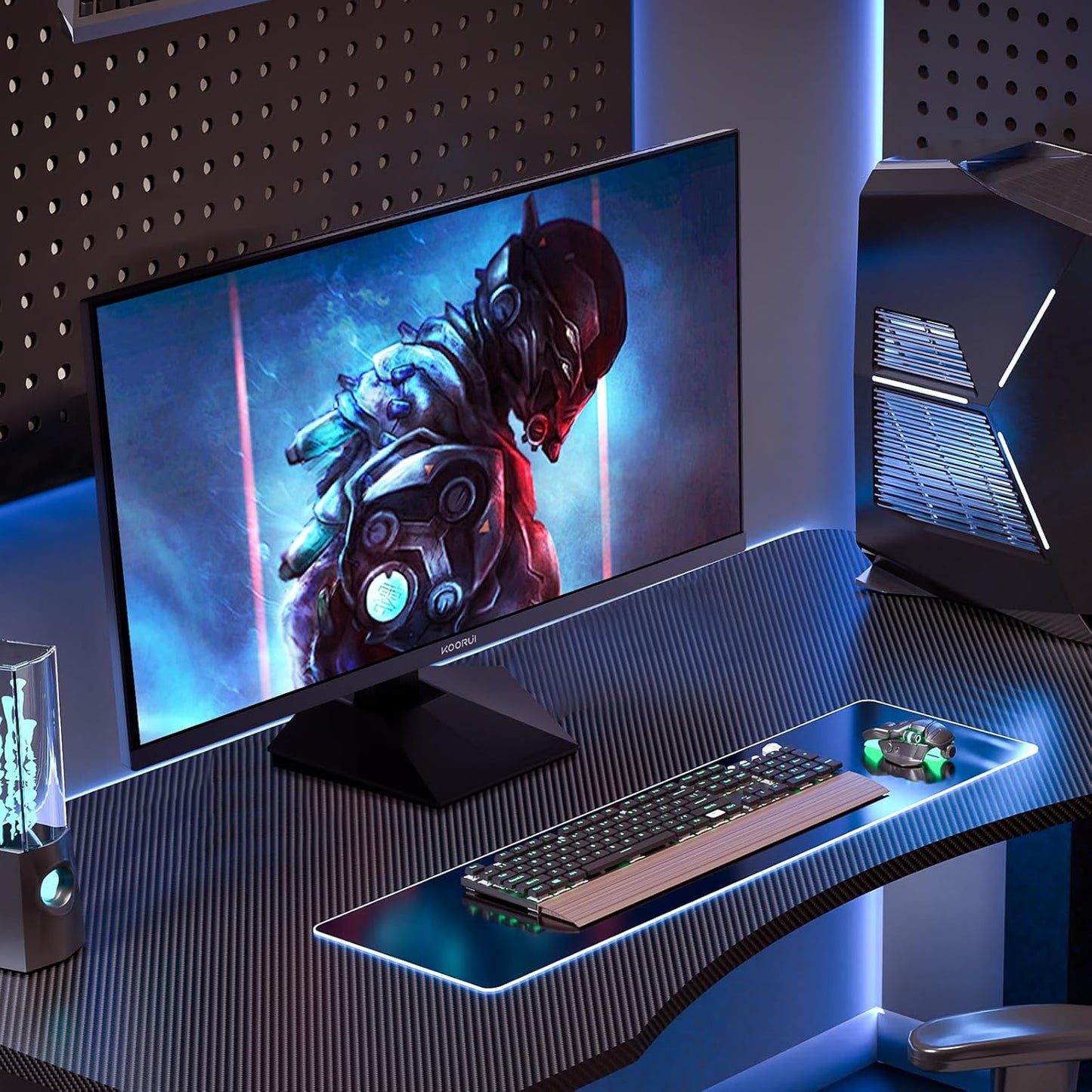 KOORUI Gaming Monitor 24 Inches, 200Hz PC Screen FHD 1920 x 1080 Fast IPS HDR400, Adaptive Sync 1ms, HDMI 2.0 & DP 1.4, VESA 75 x 75 mm-G2411P