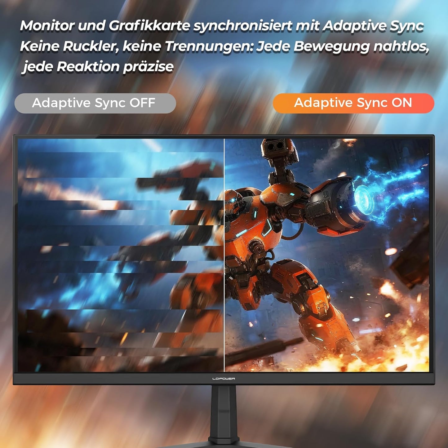 LC-POWER FHD Curved Monitor 32 Zoll, 165 Hz, 1920x1080, 1ms, 1500R und Freesync mit G-Sync-Kompatibilit, HDMI & DP, VESA, LC-M32-FHD-165-C-A