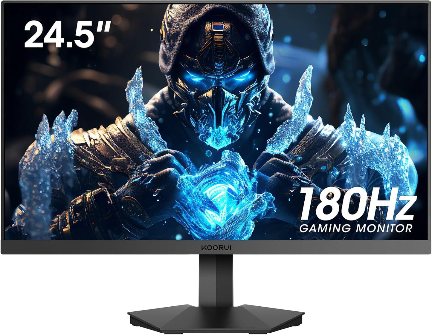 KOORUI Gaming Monitor 27 Zoll, Full HD Rahmenlos Bildschirm 165Hz Adaptive Sync (1ms, VA-Panel, Eye-Care, 1920 x 1080, 2xHDMI 2.0, & DisplayPort 1.4, VESA 75x75mm, DCI-P3 90%)