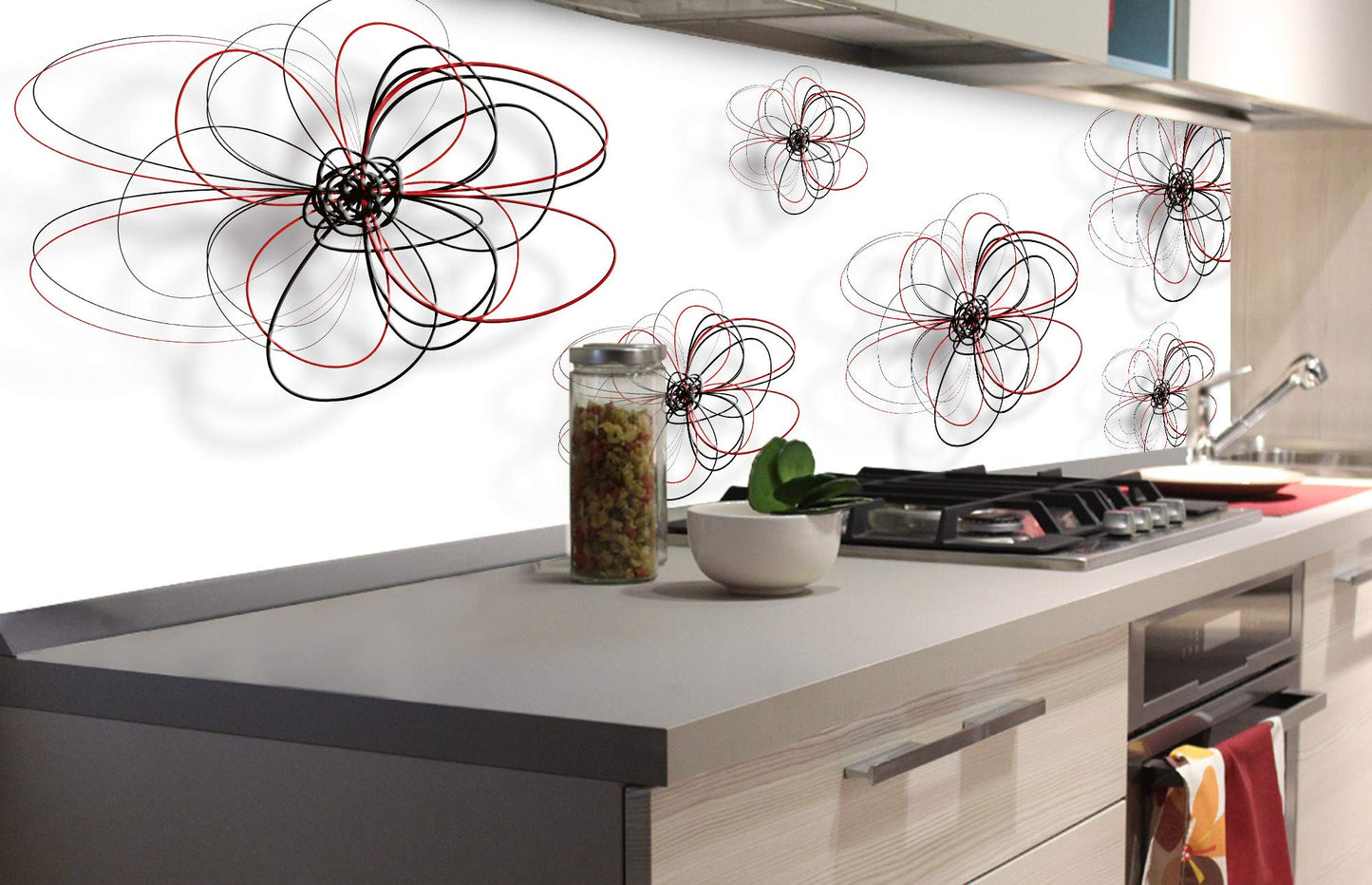 Küchenrückwand Folie selbstklebend HOLZLATTEN | Klebefolie - Dekofolie - Spritzschutz für Küche | Made in EU - 260 cm x 60 cm