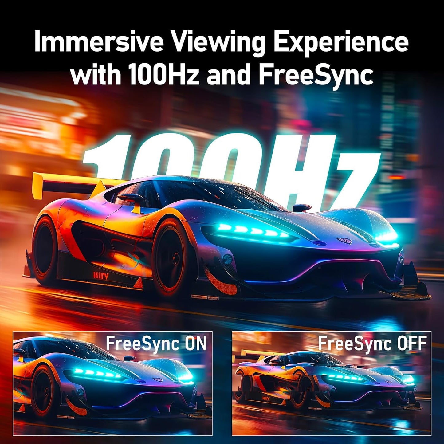 Gawfolk 32 Zoll Curved Gaming Monitor 180HZ / 165Hz / 144hz PC Bildschirm Full HD 1080P, Rahmenloses 1800R Gebogenes Computerbildschirm mit FreeSync und Eye Care Technologie, unterstützt VESA