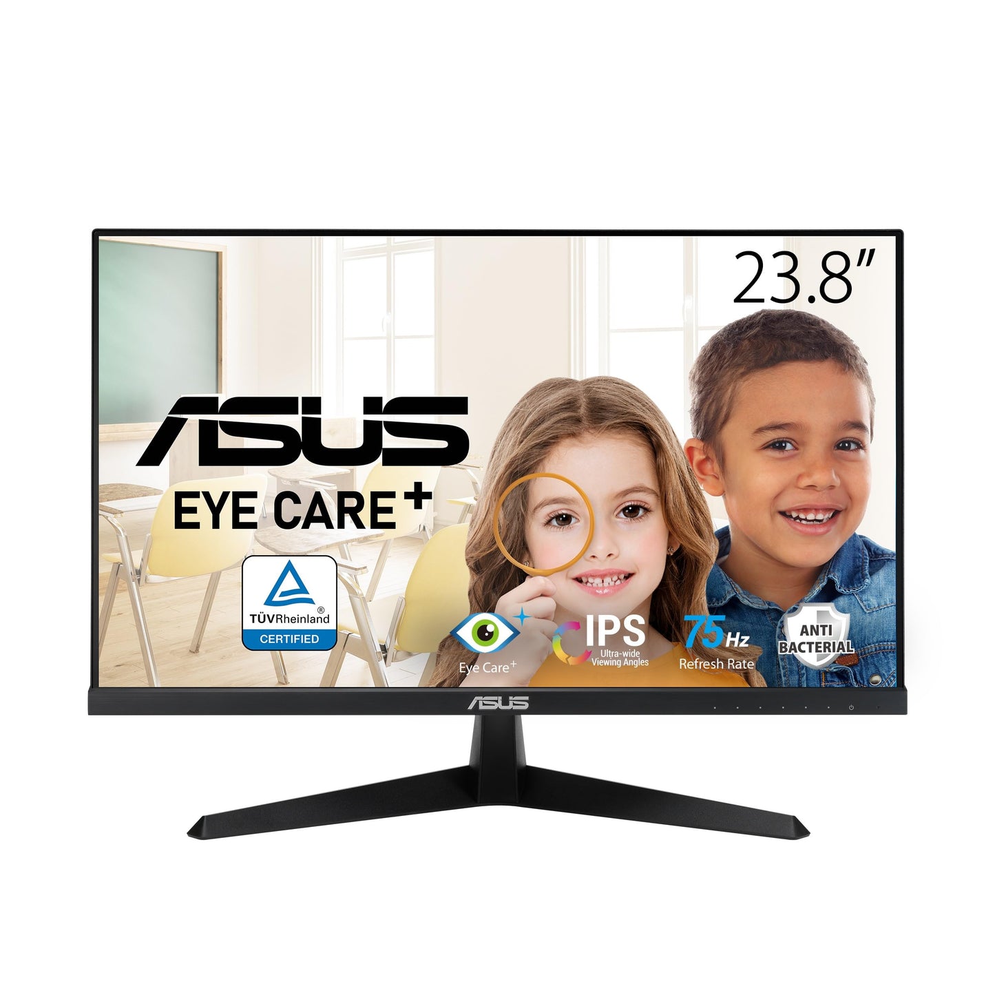 ASUS Eye Care VY279HGR - 27 Inch Full HD Monitor - 120 Hz, 1ms MPRT, AdaptiveSync, GameFast Input - IPS Panel, Vesa 100x100, 16:9, 1920x1080, HDMI, D-Sub