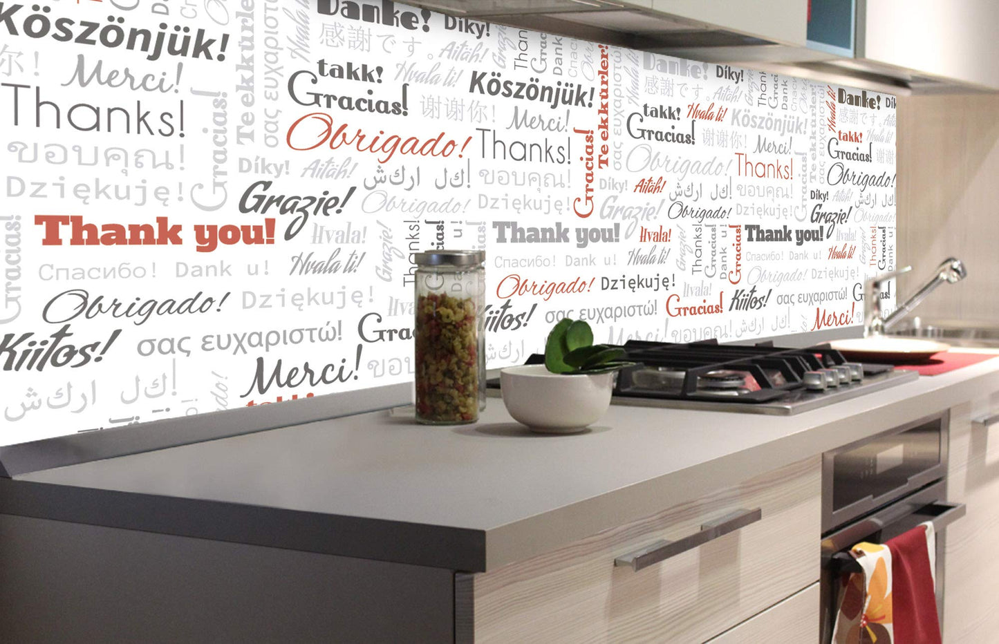 Küchenrückwand Folie selbstklebend HOLZLATTEN | Klebefolie - Dekofolie - Spritzschutz für Küche | Made in EU - 260 cm x 60 cm