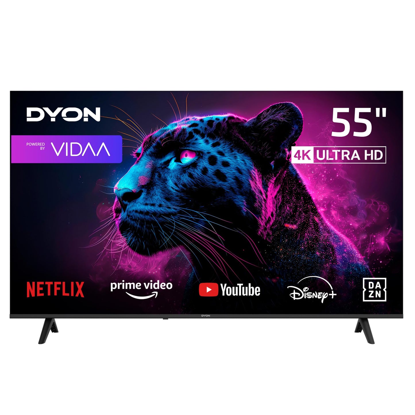 DYON Movie Smart 43 VX TV, 43 inches (108 cm), Full HD Smart TV, HD Triple Tuner (DVB-C/-S2/-T2), App Store, Prime Video, Netflix, YouTube, DAZN, Disney+ (Model 2023)