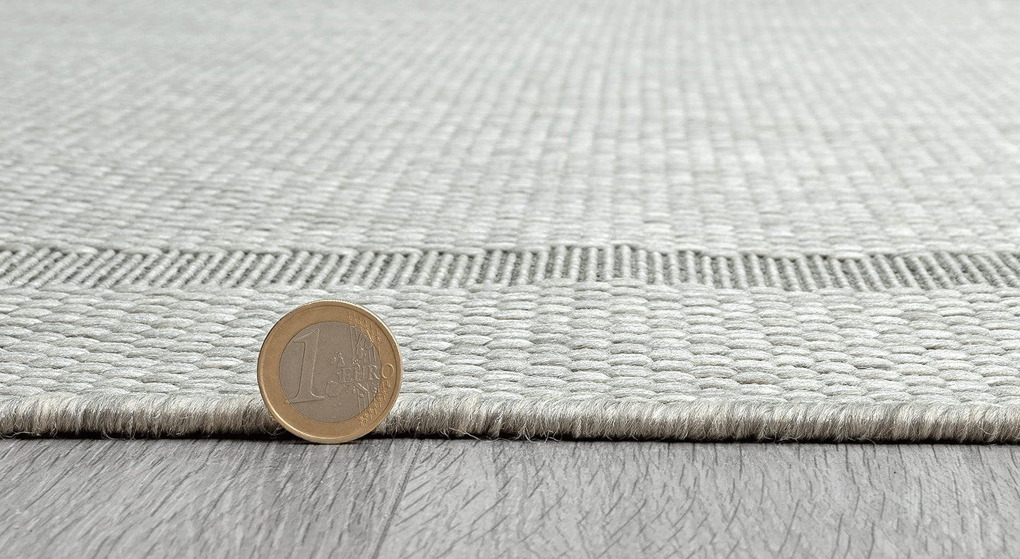 the carpet Mistra - Moderner In- und Outdoor Teppich, perfekt für das Wohnzimmer, Schlafzimmer oder die Terrasse, Wetterfest, langlebig und pflegeleicht, Natur, 300 x 400 cm