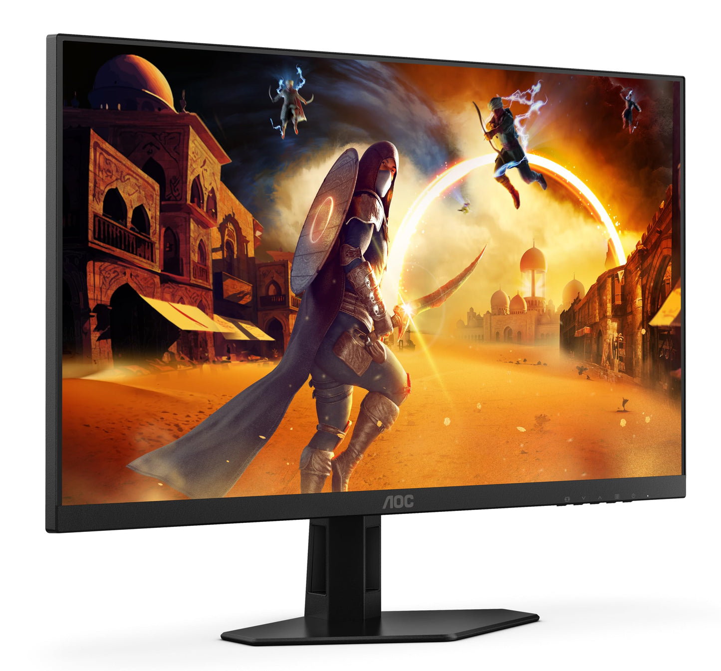 AOC Gaming CU34G2XPD – 34-Zoll-WQHD-Curved-Monitor, 180 Hz, schnelle VA, 1 ms GTG, FreeSync Premium, HDR400, höhenverstellbarer Standfuß (3440 x 1440, HDMI, DisplayPort, USB-Hub)