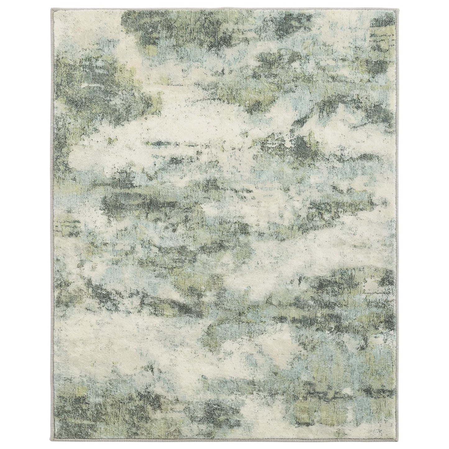 UMINEUX Washable Area Rug 5'x7' Large Modern Abstract Living Room Rug with Anti-Slip Rubber Backing, Ultra Soft Low Pile Rugs Carpet for Dining Room Bedroom Home Office Decor