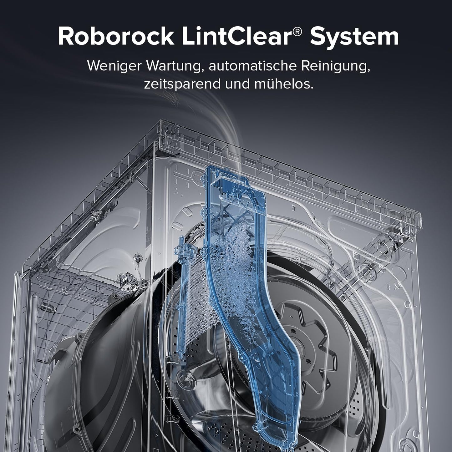 roborock Zeo Lite Waschtrockner mit der Zeo-cycle Trocknungstechnologie, 10 kg Waschen, 6 kg Trocknen, 27 Waschprogramme mit APP-Steuerung, LintClear Selbstreinigungssystem, Automatische Dosierung