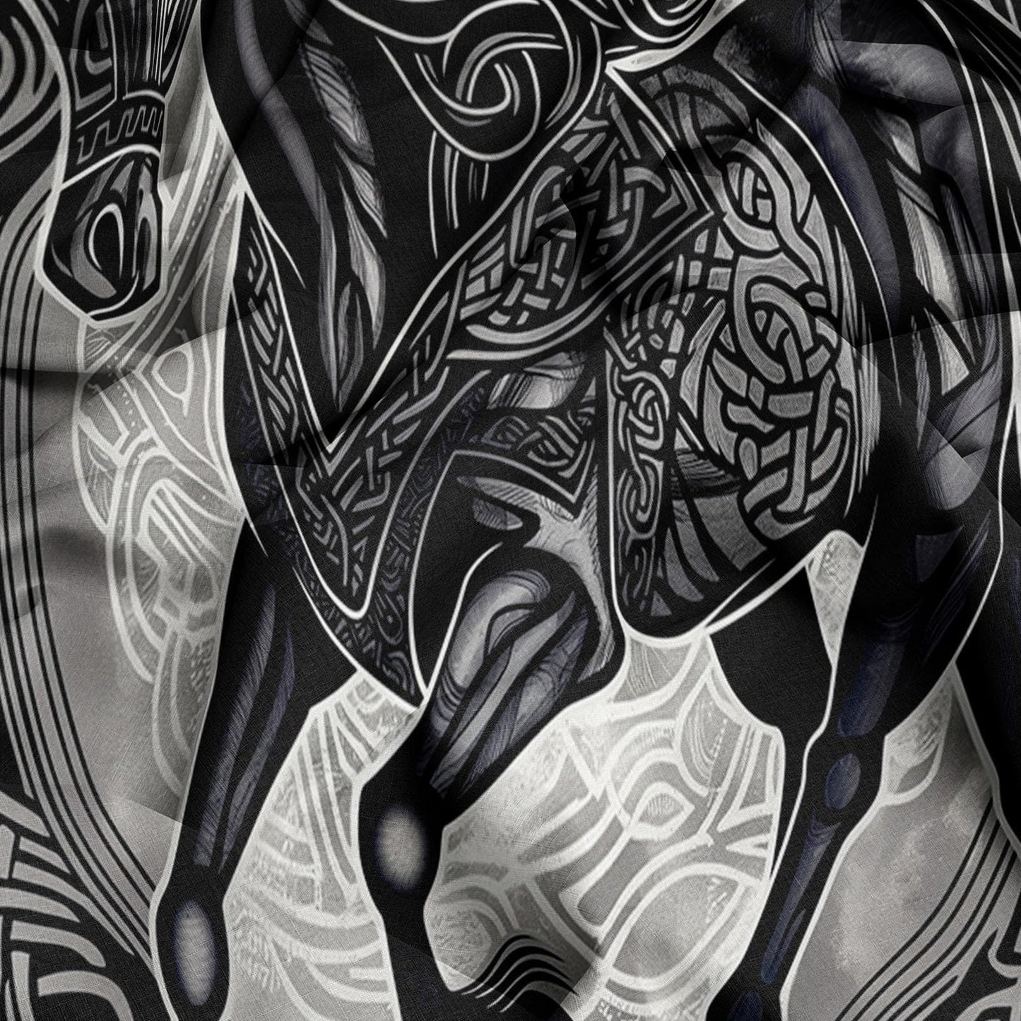 Bed Linen 135 x 200 cm Halloween Moon Black Cat Grey 3D Printed Duvet Cover Easy Care 3-Piece Bedding Set Polyester Cotton with Zip and 2 Pillowcases