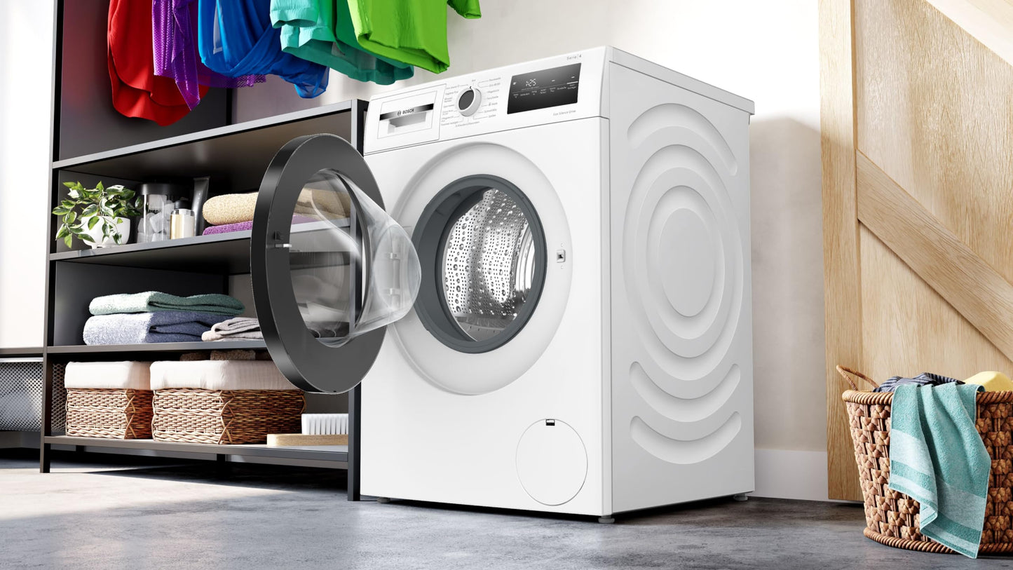Bosch WAN282K3 Series 4 Front Load Washing Machine, 8 kg, 1400 rpm, SpeedPerfect, Maximum Energy and Water Savings, Refill Function, Extra Hygienic, AquaStop, IronAssist