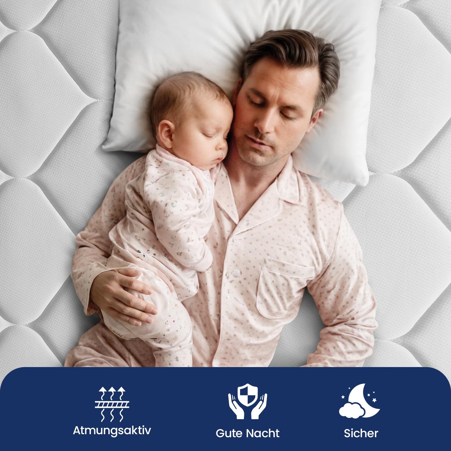 BedStory Mattress 160 x 200 cm, Spring Mattress H3 Height 20 cm Pocket Spring Mattress Medium Firm Orthopaedic, Oeko-Tex Certified, Mattress for Children and Adults