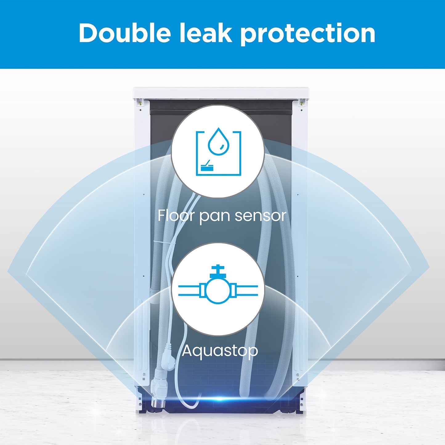 Midea MDWEU1435XSS-W Dishwasher, Integrated, 14 Place Settings, 60 cm, Partially Integrated with WiFi, Extra Drying, 7 Programmes, 47 dB, 0-24 Hours Start Time Delay, Stainless Steel