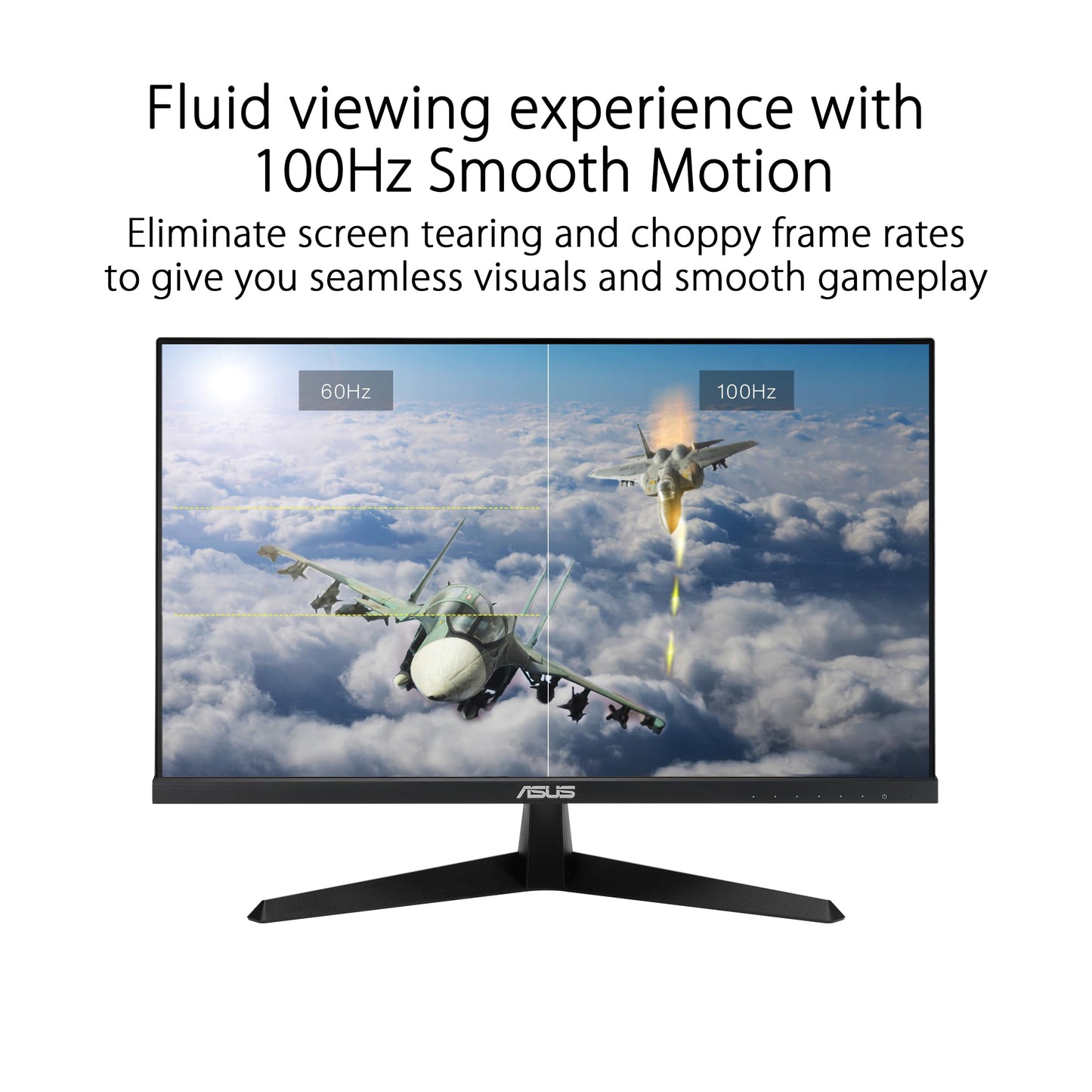 ASUS Eye Care VY279HGR - 27 Inch Full HD Monitor - 120 Hz, 1ms MPRT, AdaptiveSync, GameFast Input - IPS Panel, Vesa 100x100, 16:9, 1920x1080, HDMI, D-Sub