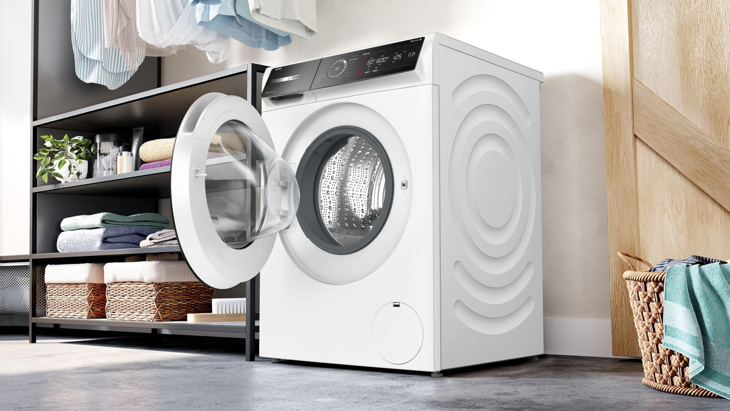 Bosch WAN282K3 Series 4 Front Load Washing Machine, 8 kg, 1400 rpm, SpeedPerfect, Maximum Energy and Water Savings, Refill Function, Extra Hygienic, AquaStop, IronAssist