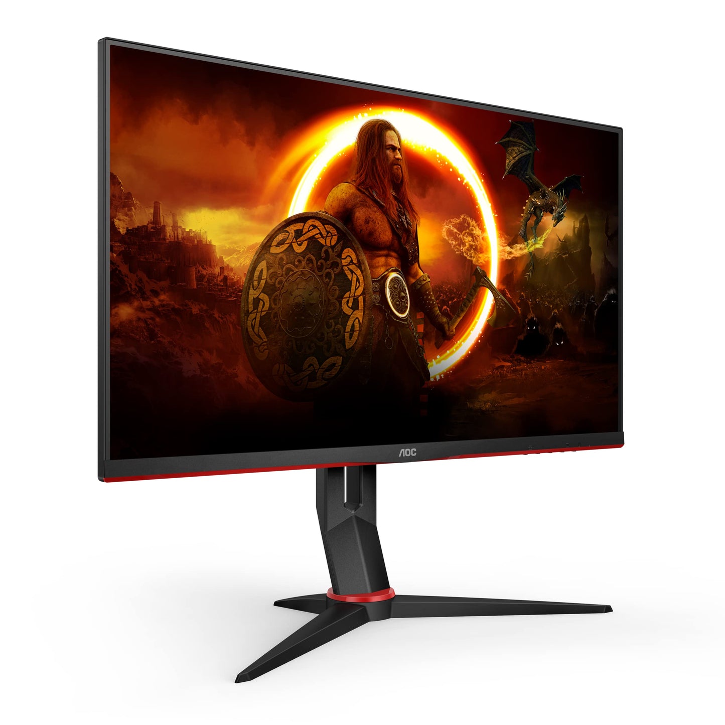 AOC Gaming CU34G2XPD – 34-Zoll-WQHD-Curved-Monitor, 180 Hz, schnelle VA, 1 ms GTG, FreeSync Premium, HDR400, höhenverstellbarer Standfuß (3440 x 1440, HDMI, DisplayPort, USB-Hub)