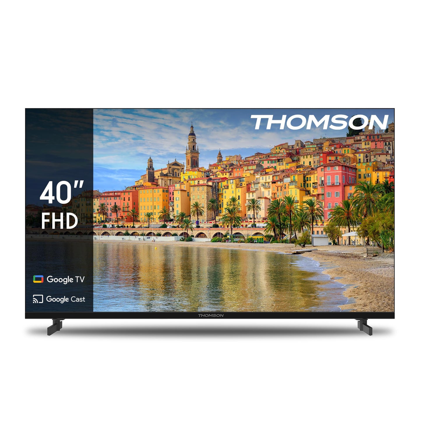 THOMSON 55QG6C14 QLED Plus Google Smart TV, Wi-Fi, Dolby Audio, Built-in Front Speaker, Bluetooth 5.1, Triple Tuner (Cable/Satellite/Antenna), HDMI, CI+, A+ Panel
