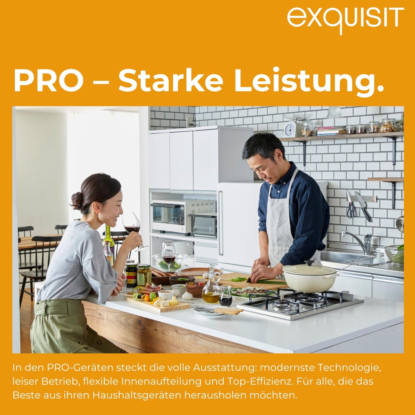 Exquisit PRO GSP56314-030C Dishwasher 60 cm, Undermountable, Energy Efficiency Class: C, 14 Place Settings, Cutlery Drawer, Automatic Door Opening, Delay Start, 11 Litres, Silver