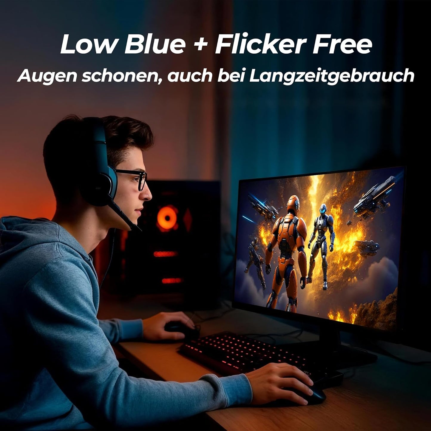 LC-POWER FHD Curved Monitor 32 Zoll, 165 Hz, 1920x1080, 1ms, 1500R und Freesync mit G-Sync-Kompatibilit, HDMI & DP, VESA, LC-M32-FHD-165-C-A